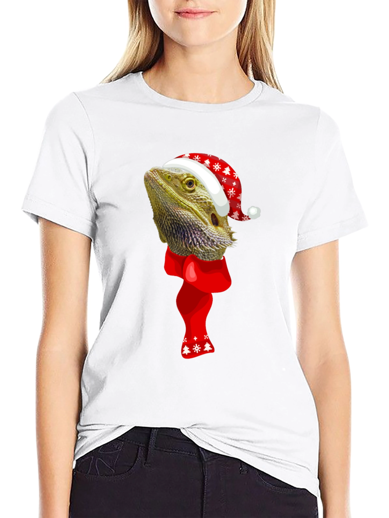 Festive Bearded Dragon Christmas T-Shirt