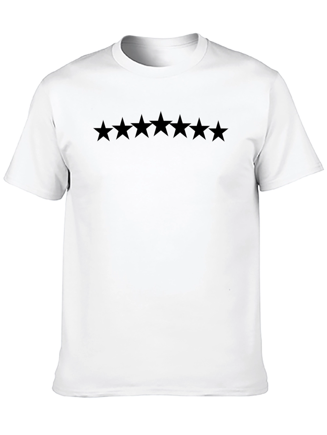 Five Star Graphic Black T-Shirt