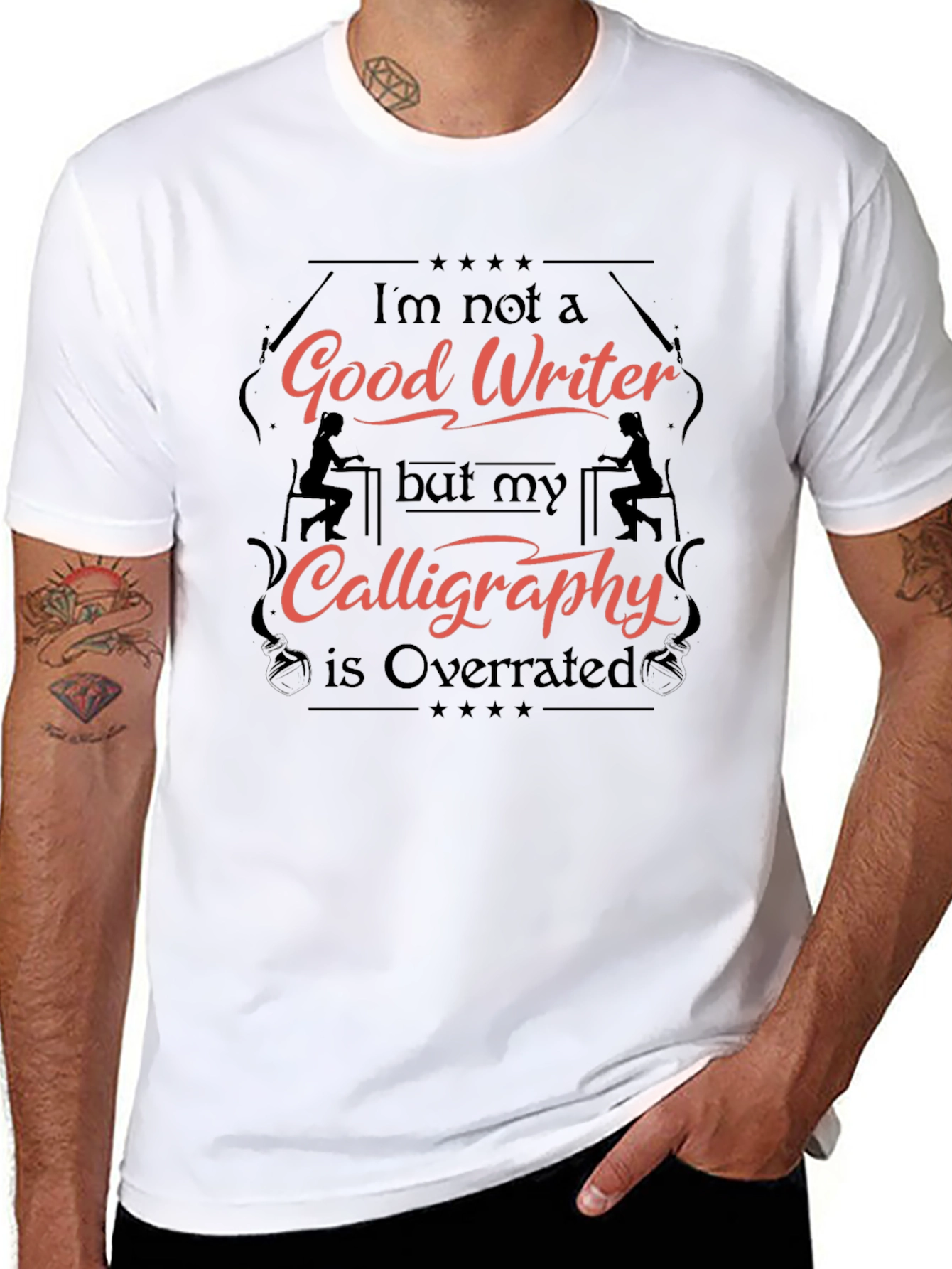 Humorous Good Writer Graphic T-Shirt