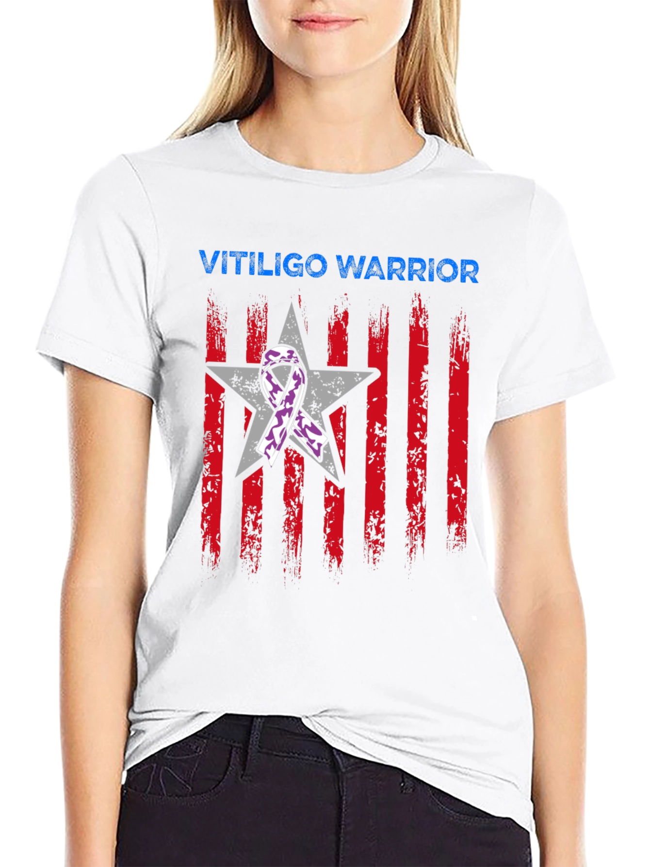 Vitiligo Warrior Graphic T-Shirt