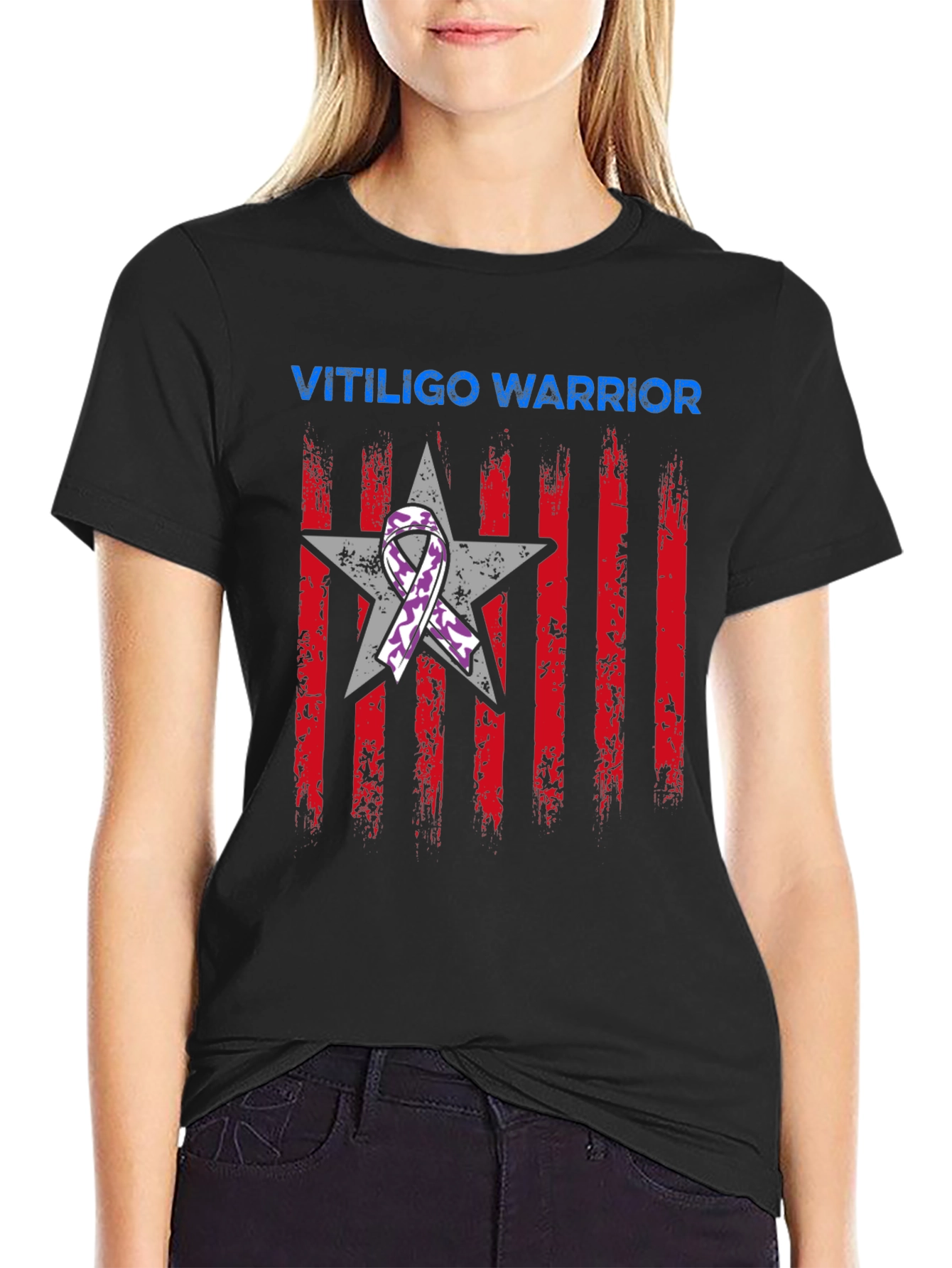 Vitiligo Warrior Graphic T-Shirt