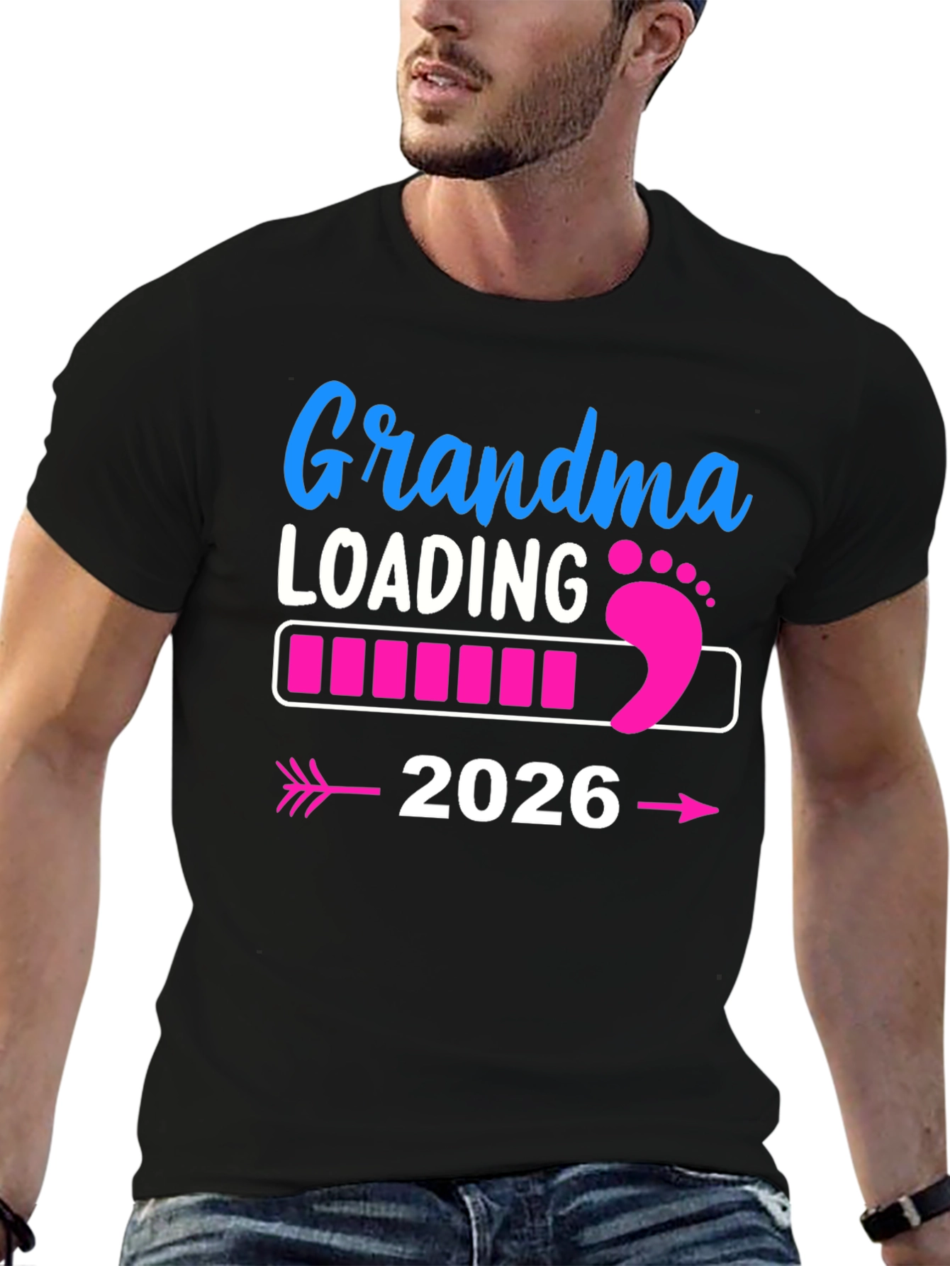 Grandma Loading 2026 Pregnancy Announcement T-Shirt