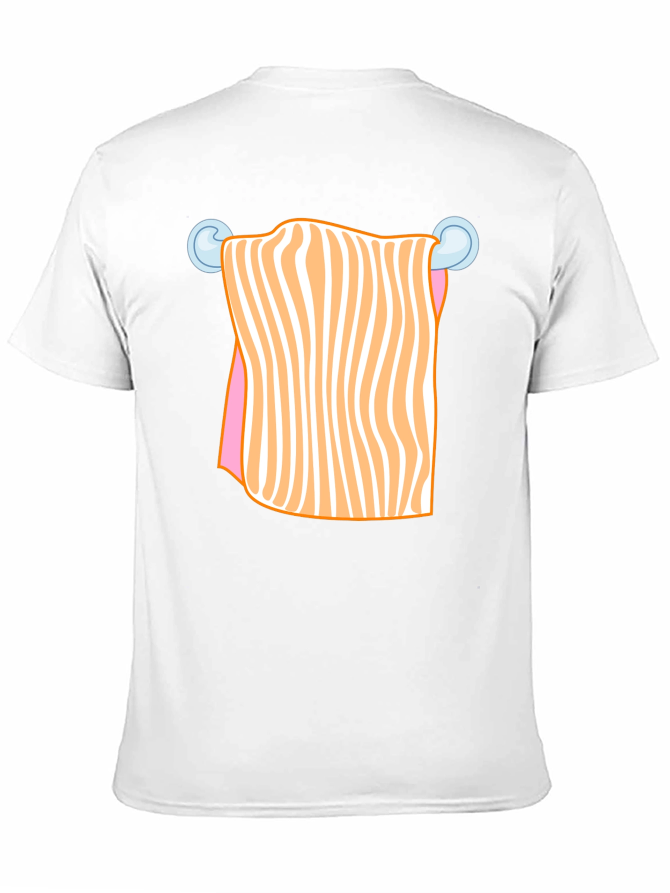 Funny Striped Towel Humor Graphic T-Shirt
