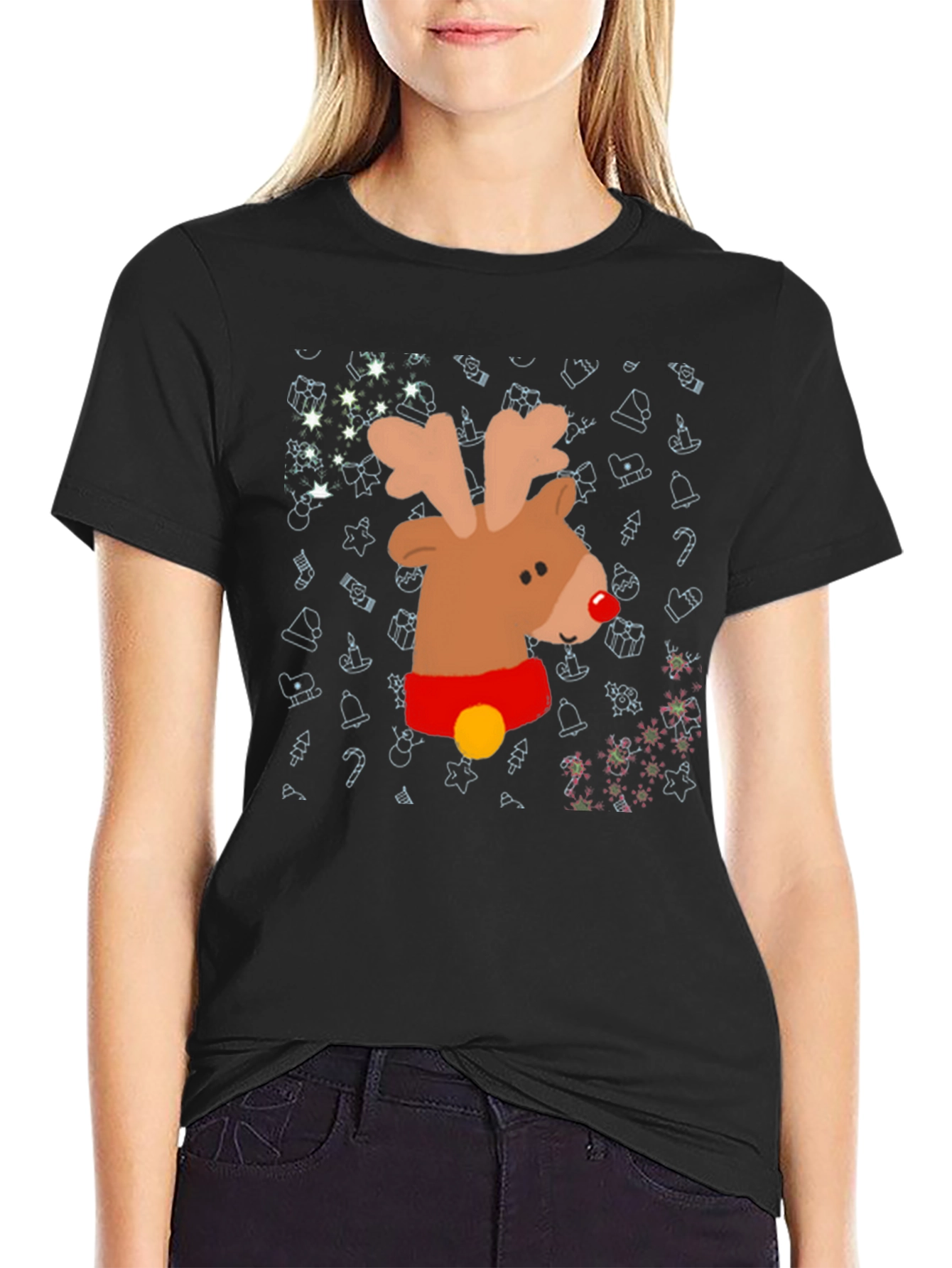 Festive Reindeer Christmas T-Shirt