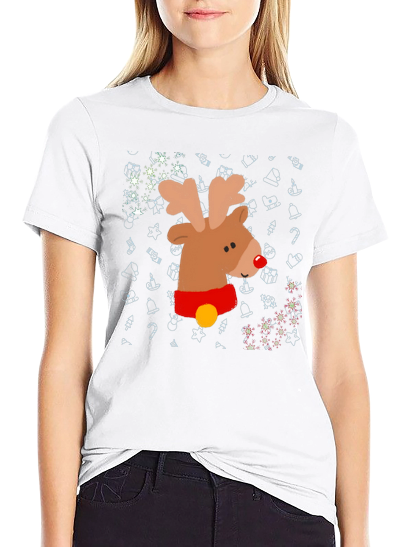 Festive Reindeer Christmas T-Shirt