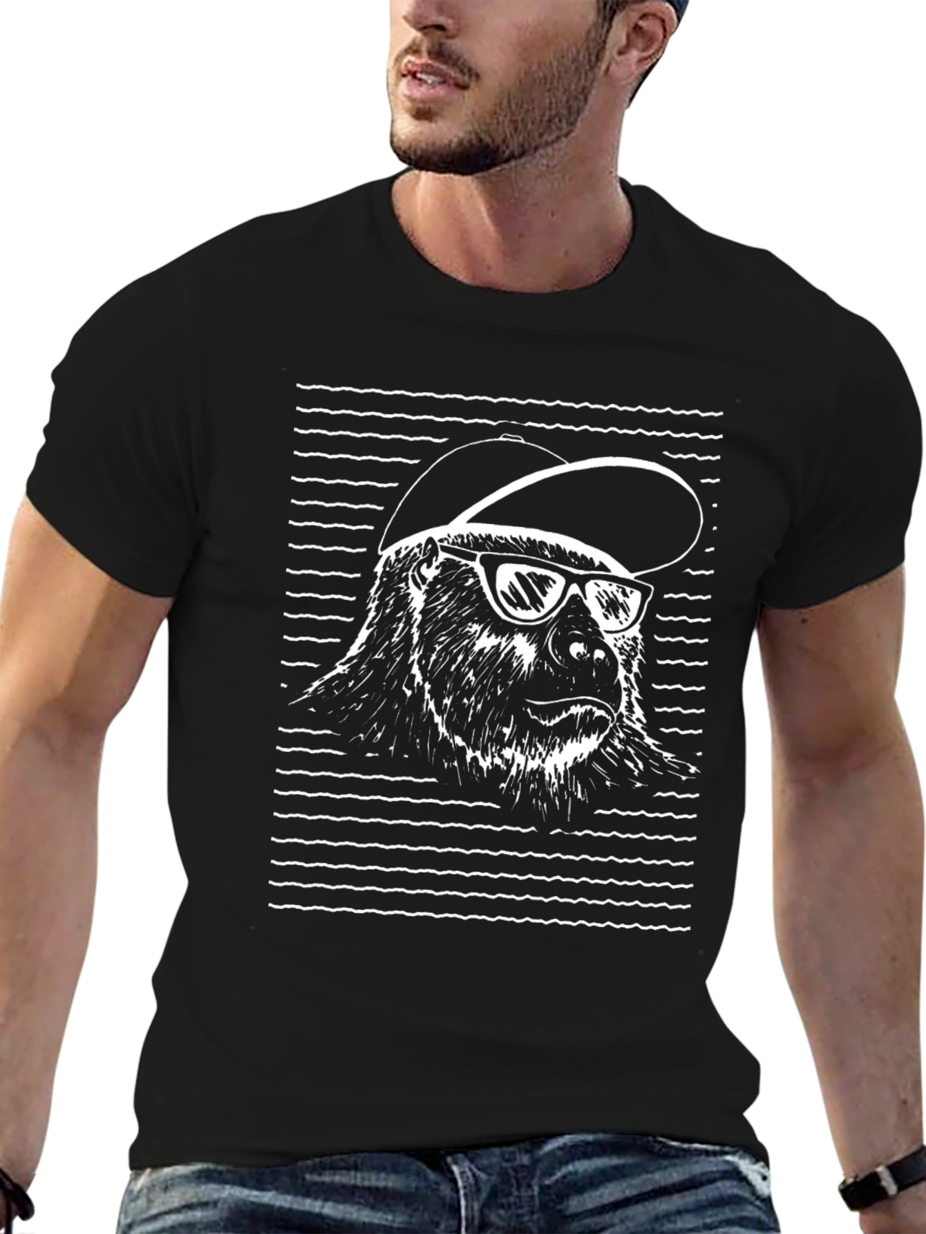 Cool Gorilla Graphic Tee - Black Cotton T-Shirt