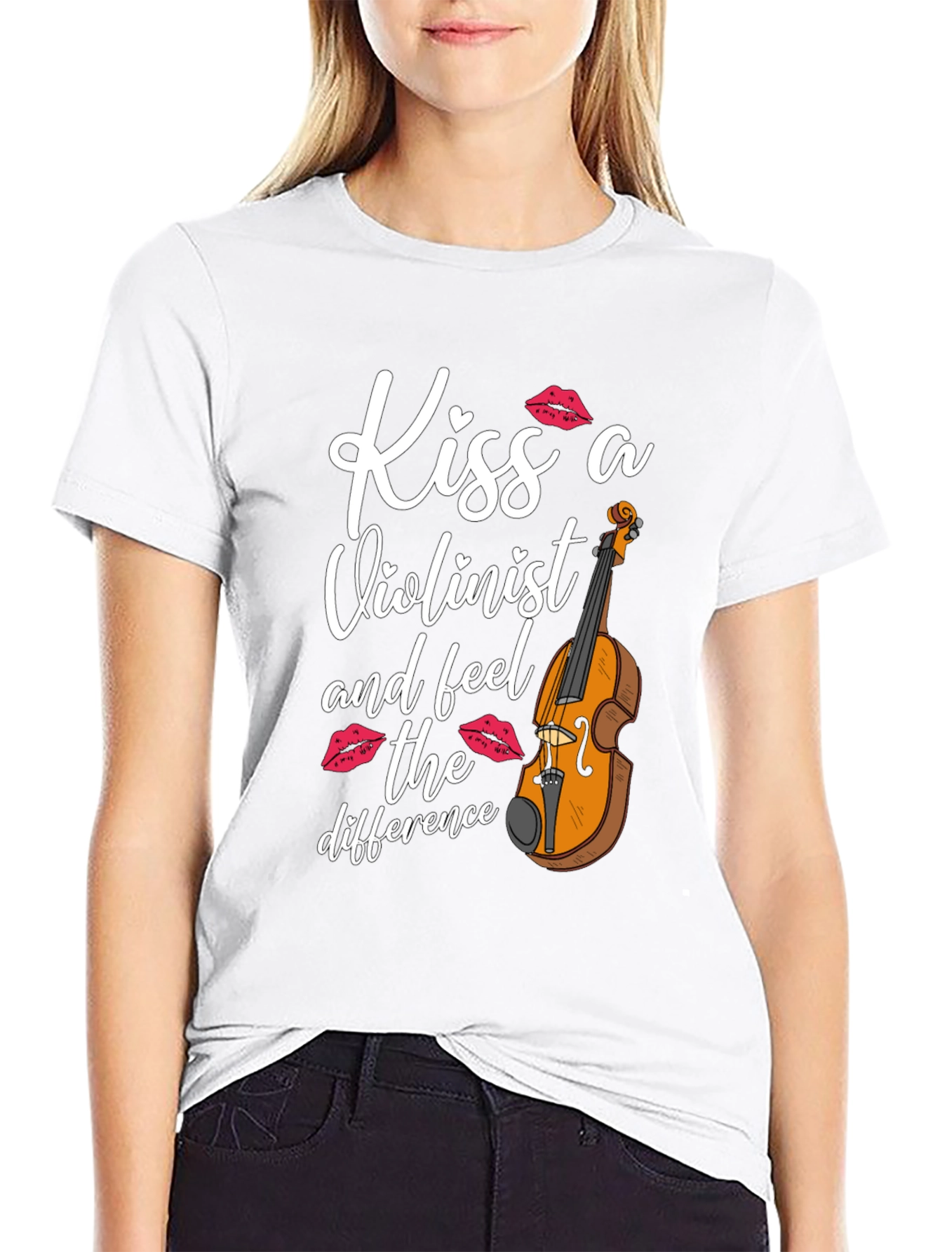 Kiss a Violinist T-Shirt - Musician Tee