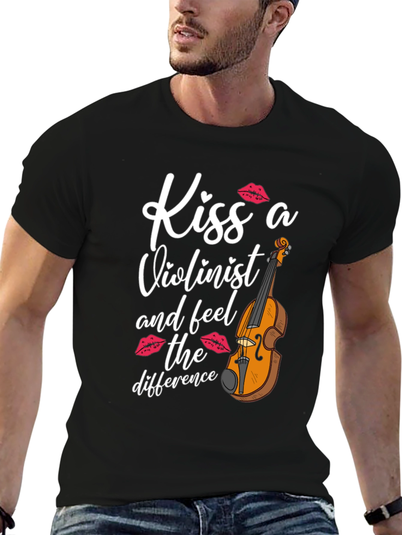 Kiss a Violinist T-Shirt - Musician Tee