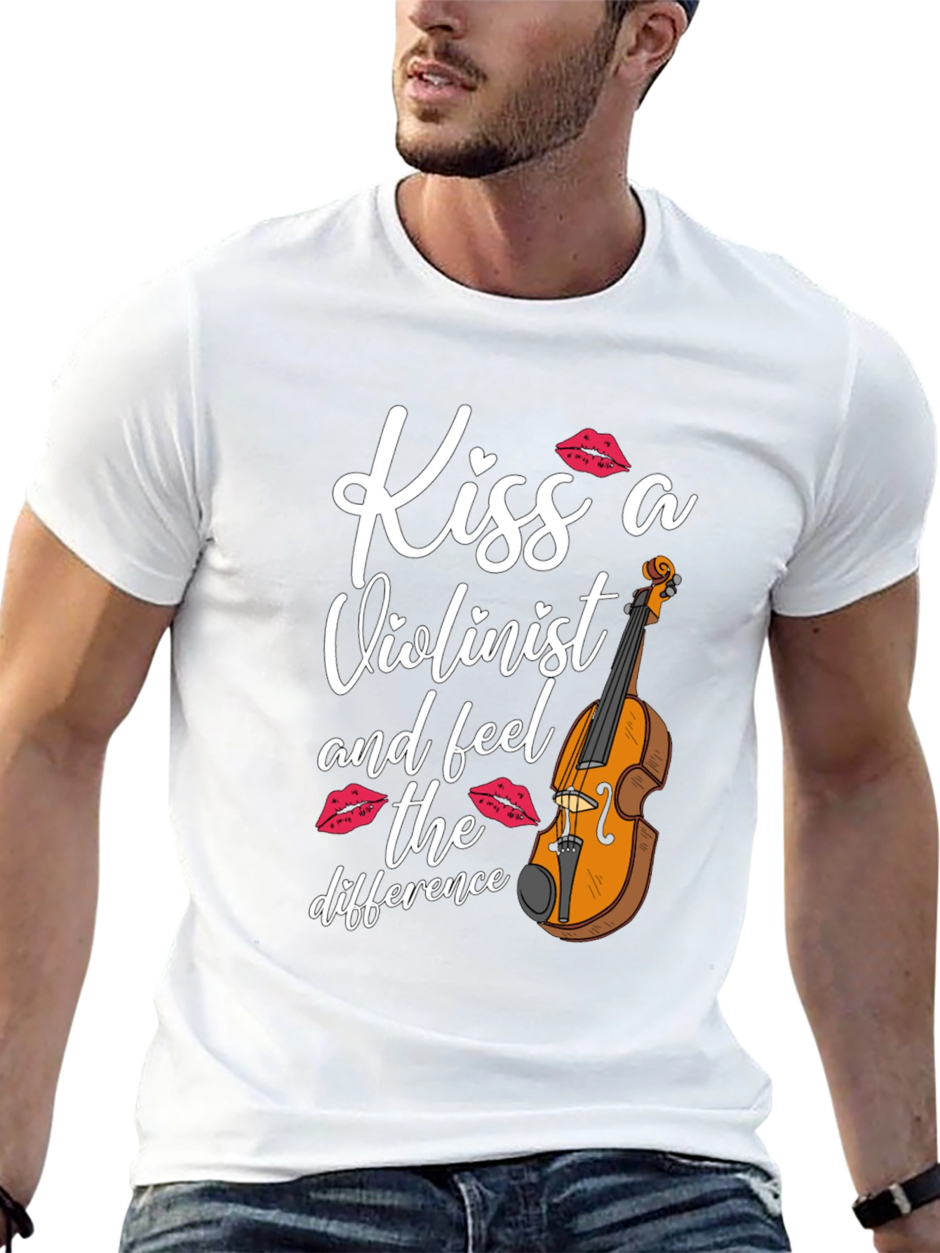 Kiss a Violinist T-Shirt - Musician Tee