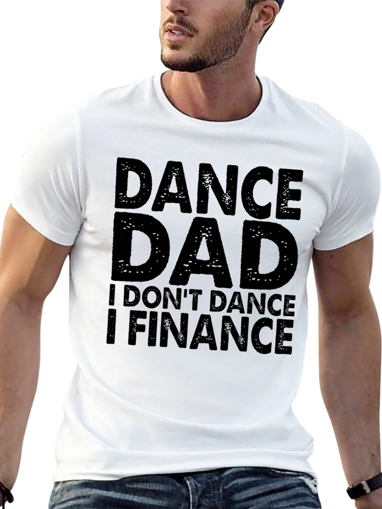 Dance Dad I Finance Mens Black T-Shirt