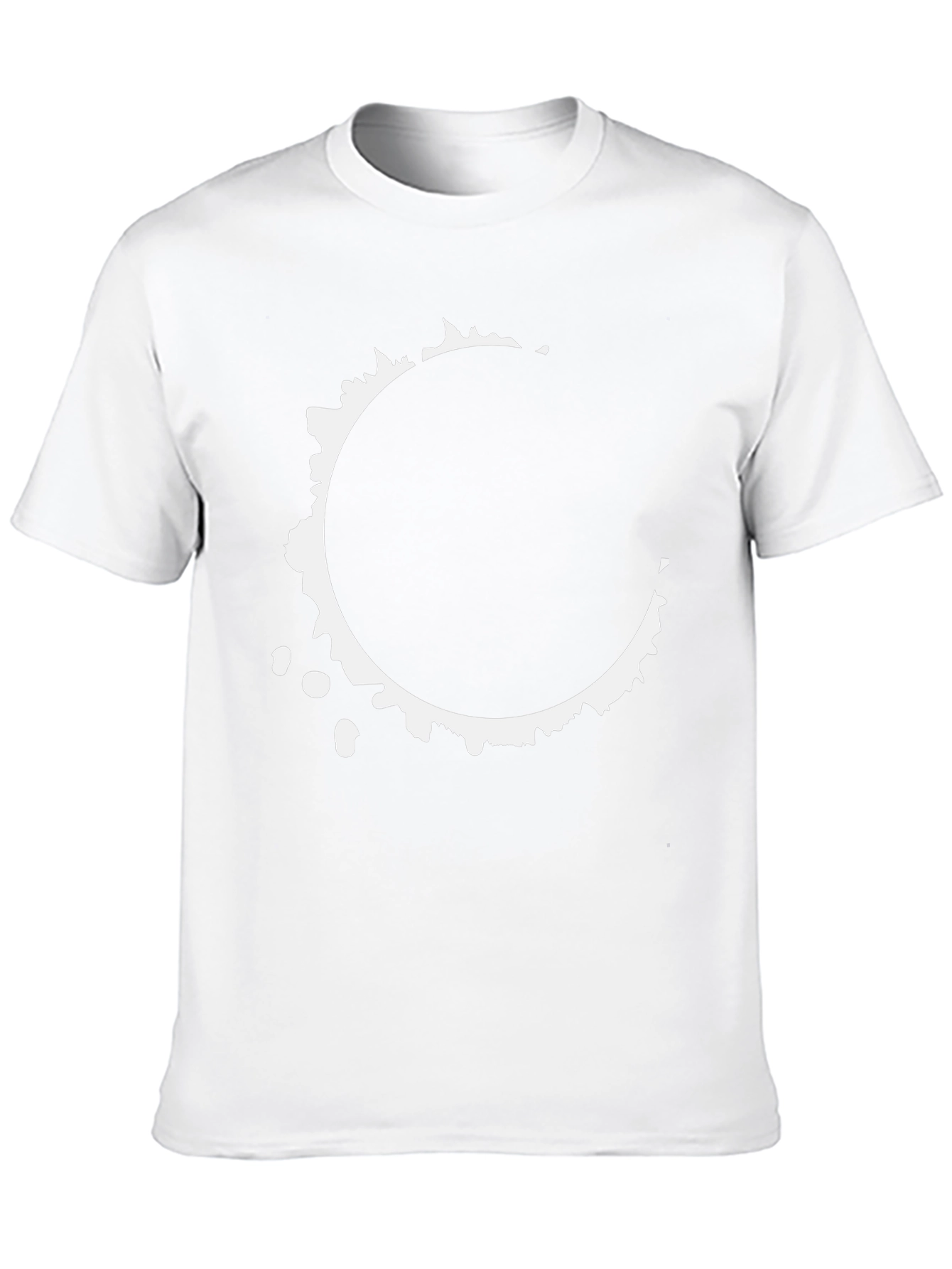 Abstract Circle Graphic Tee - Stylish Black T-Shirt