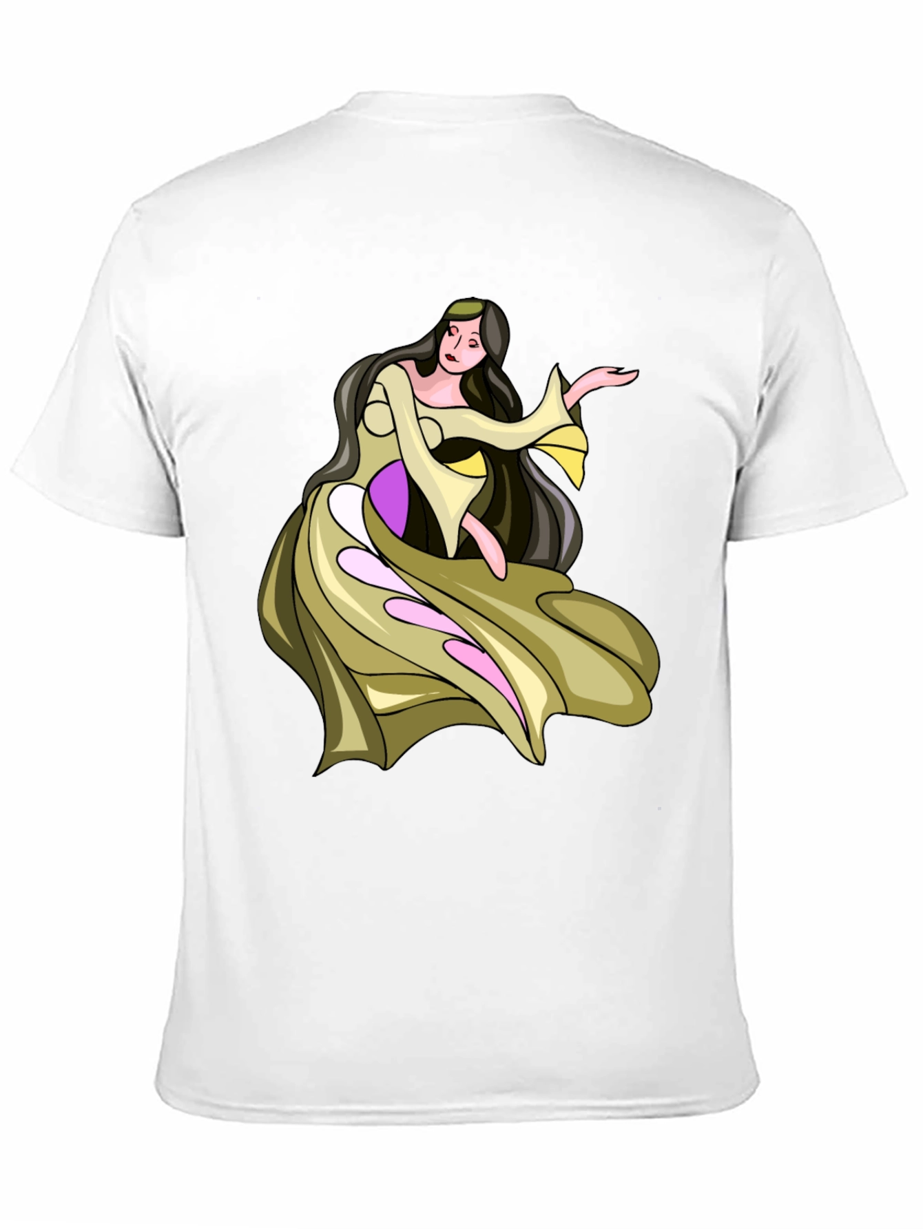 Fantasy Woman Graphic Tee - Stylish Black T-Shirt