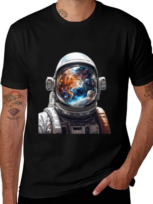 Astronaut Universe T-Shirt - Space Galaxy Helmet Design