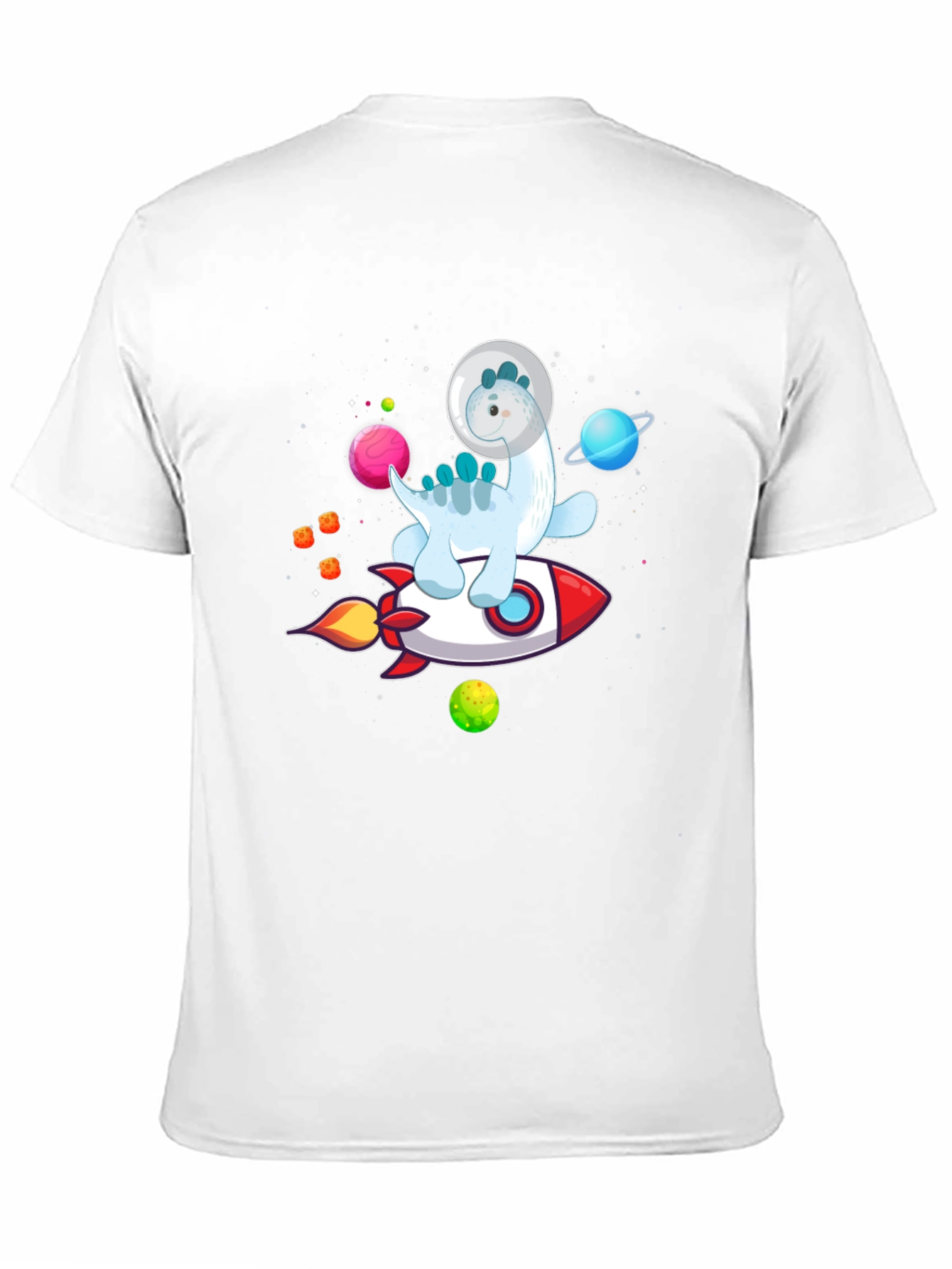 Astronaut Dinosaur Rocket T-Shirt