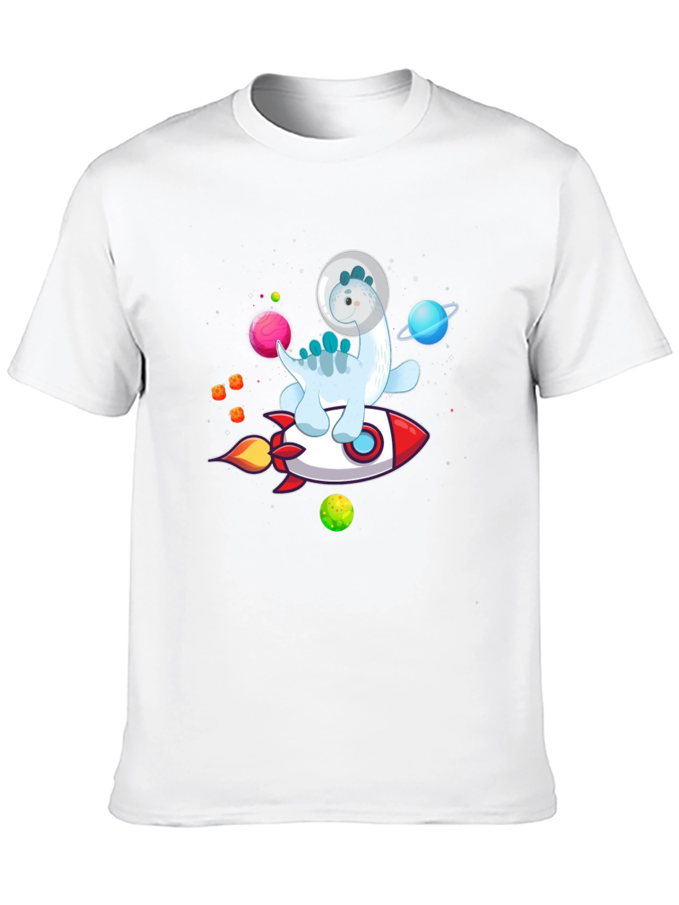 Astronaut Dinosaur Rocket T-Shirt