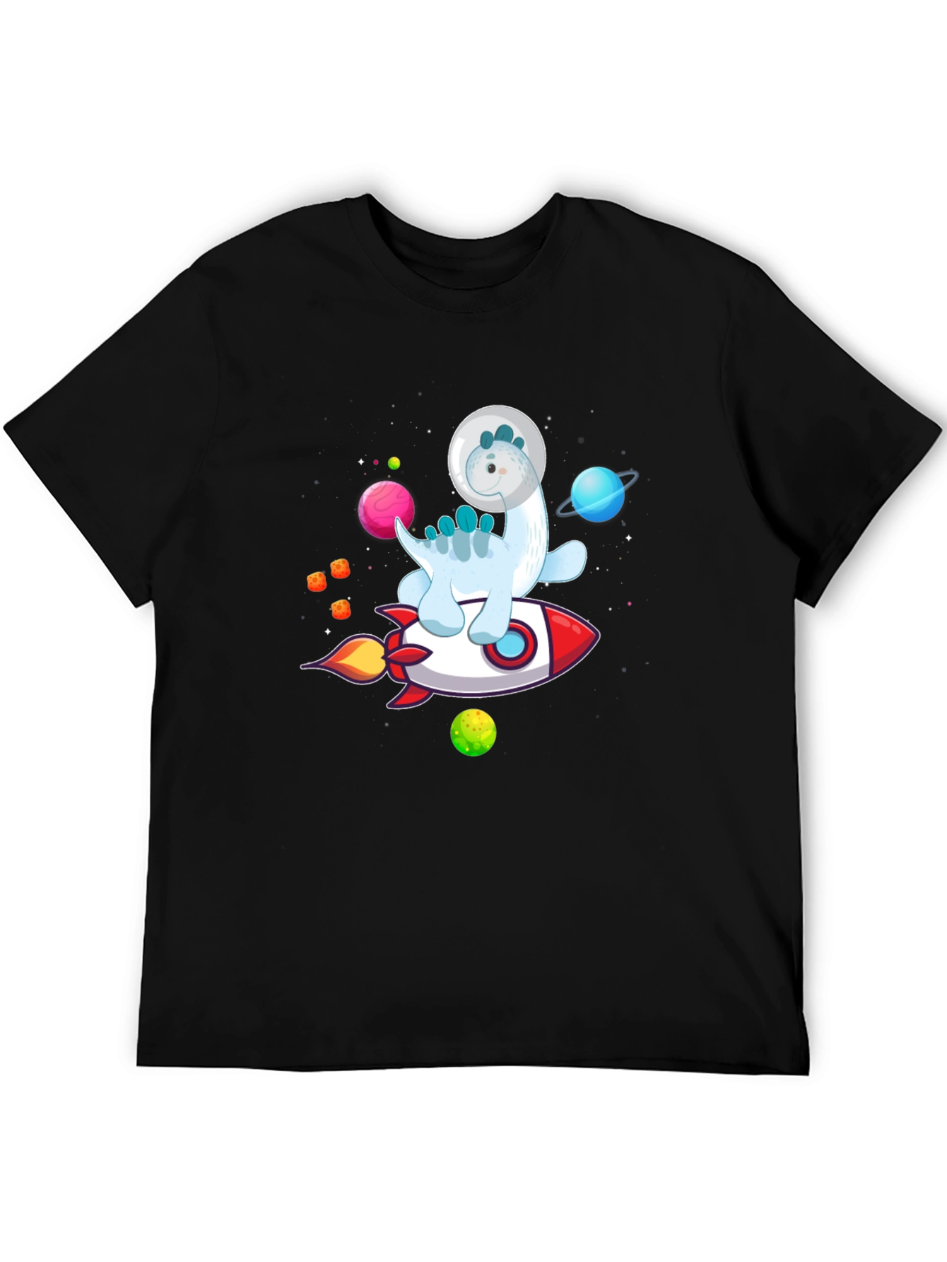 Astronaut Dinosaur Rocket T-Shirt