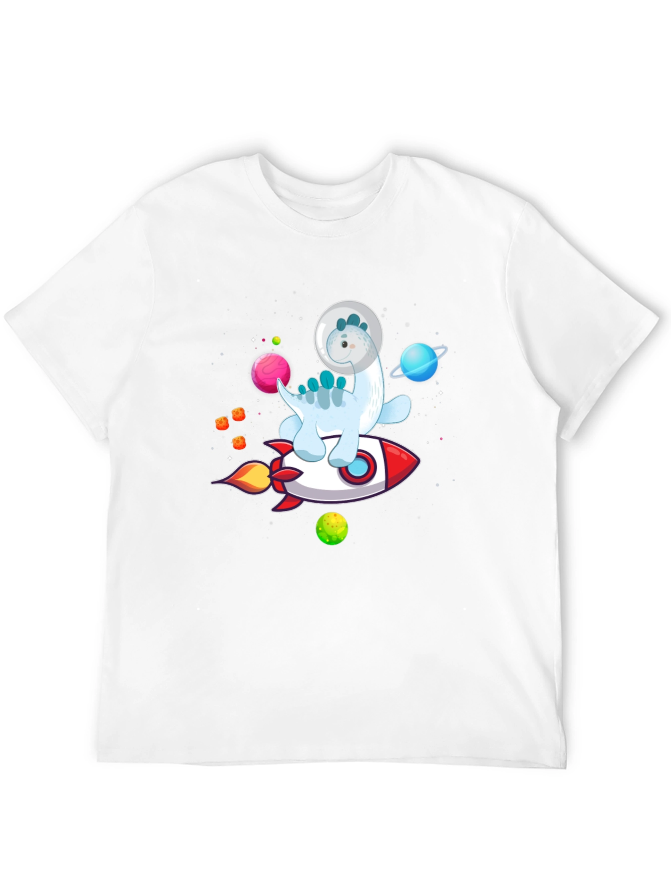 Astronaut Dinosaur Rocket T-Shirt