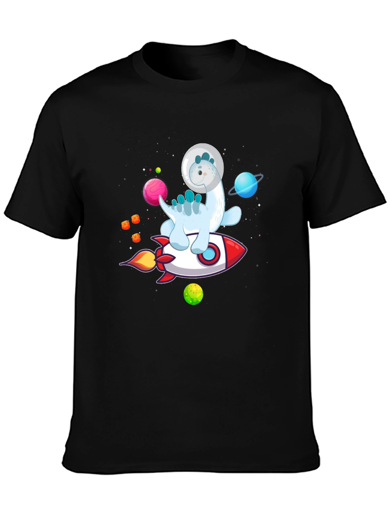 Astronaut Dinosaur Rocket T-Shirt