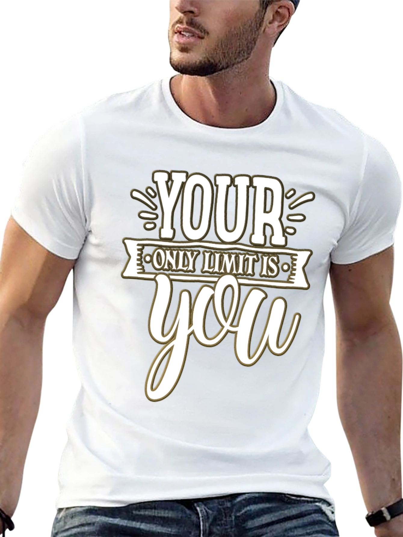 Motivational Your Only Limit is You Black T-Shirt