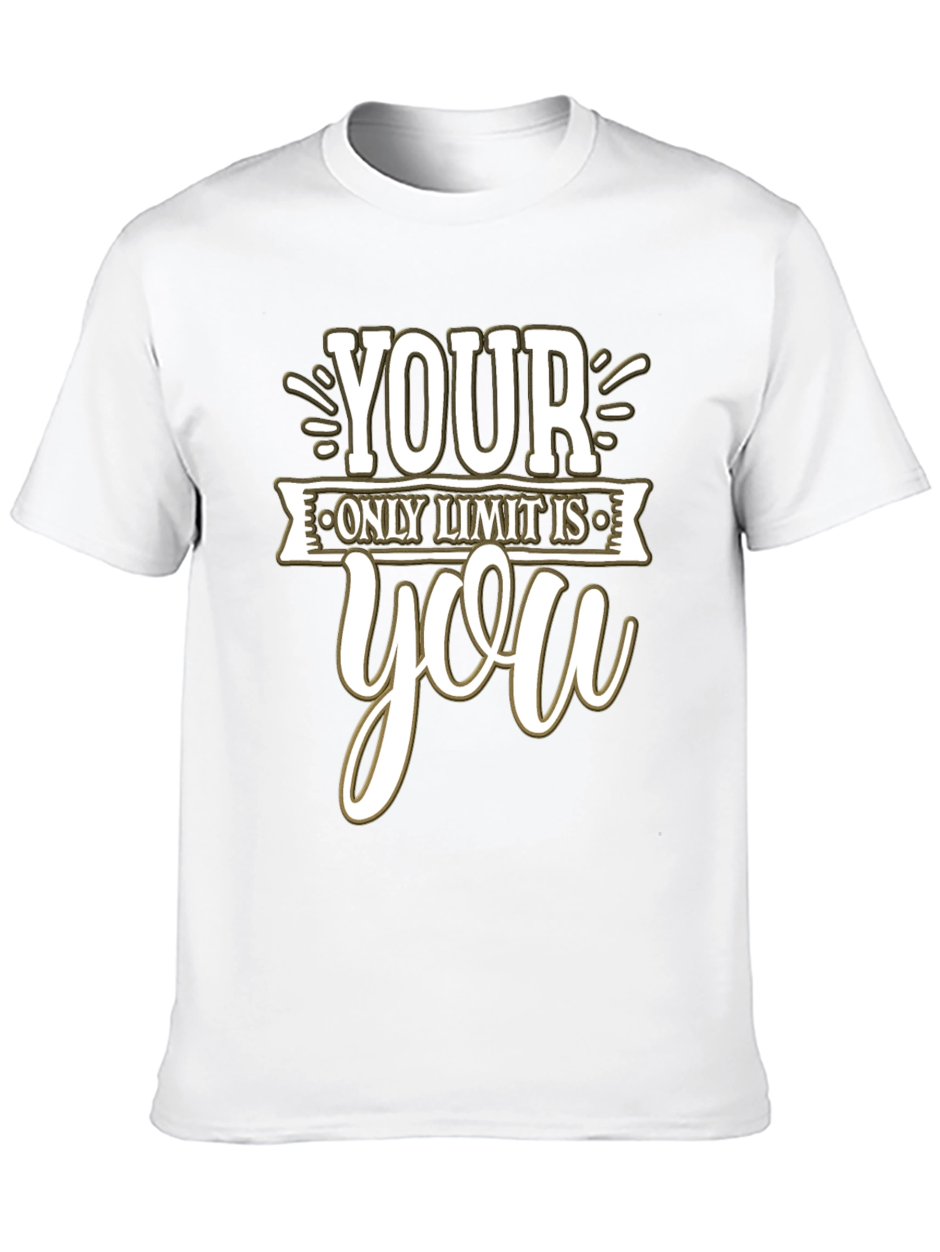 Motivational Your Only Limit is You Black T-Shirt
