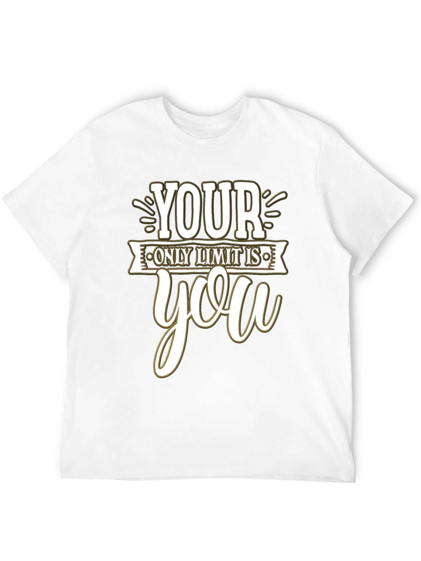 Motivational Your Only Limit is You Black T-Shirt