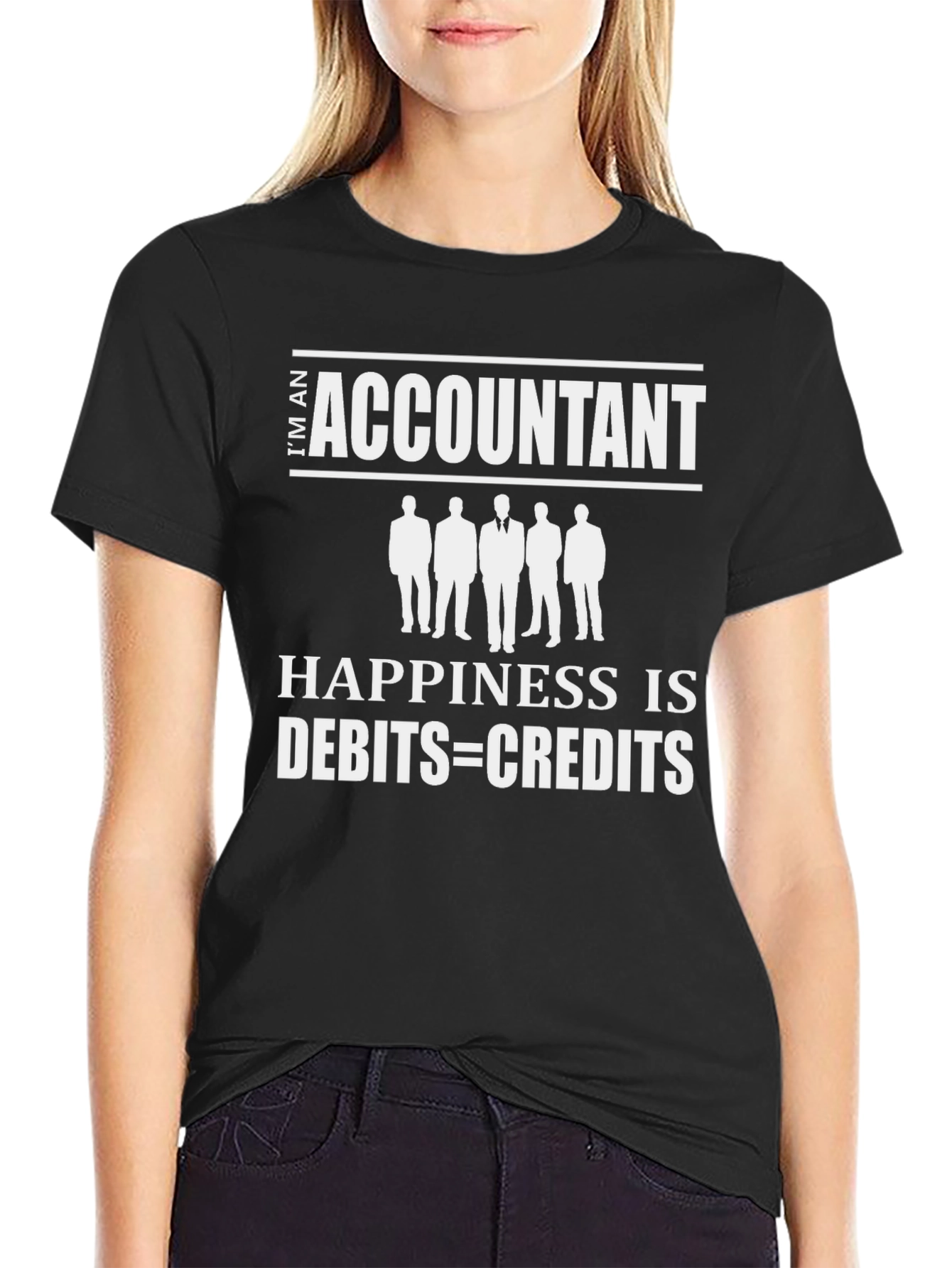 Accountant Happiness T-Shirt: Debits = Credits