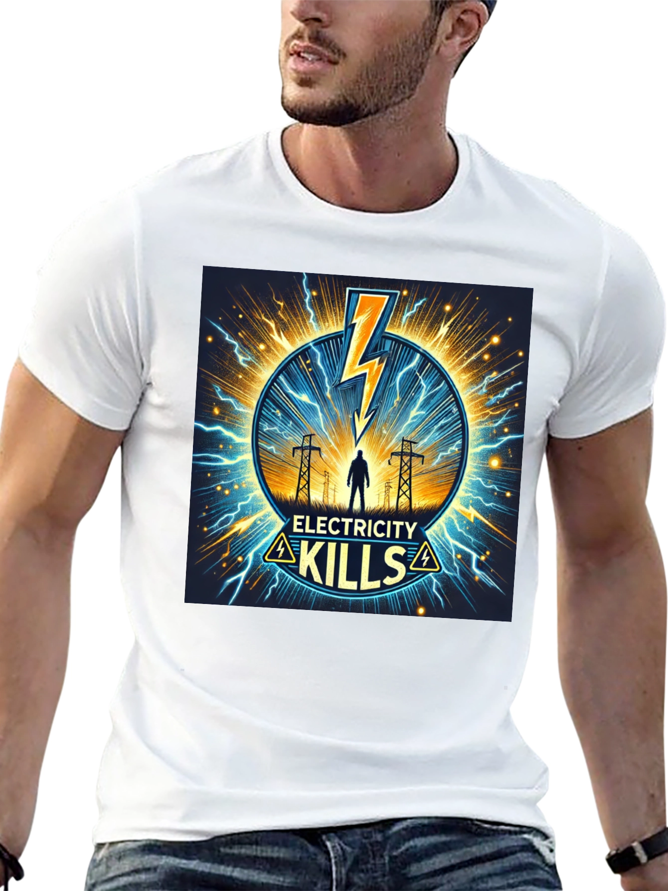 Electricity Kills Graphic T-Shirt