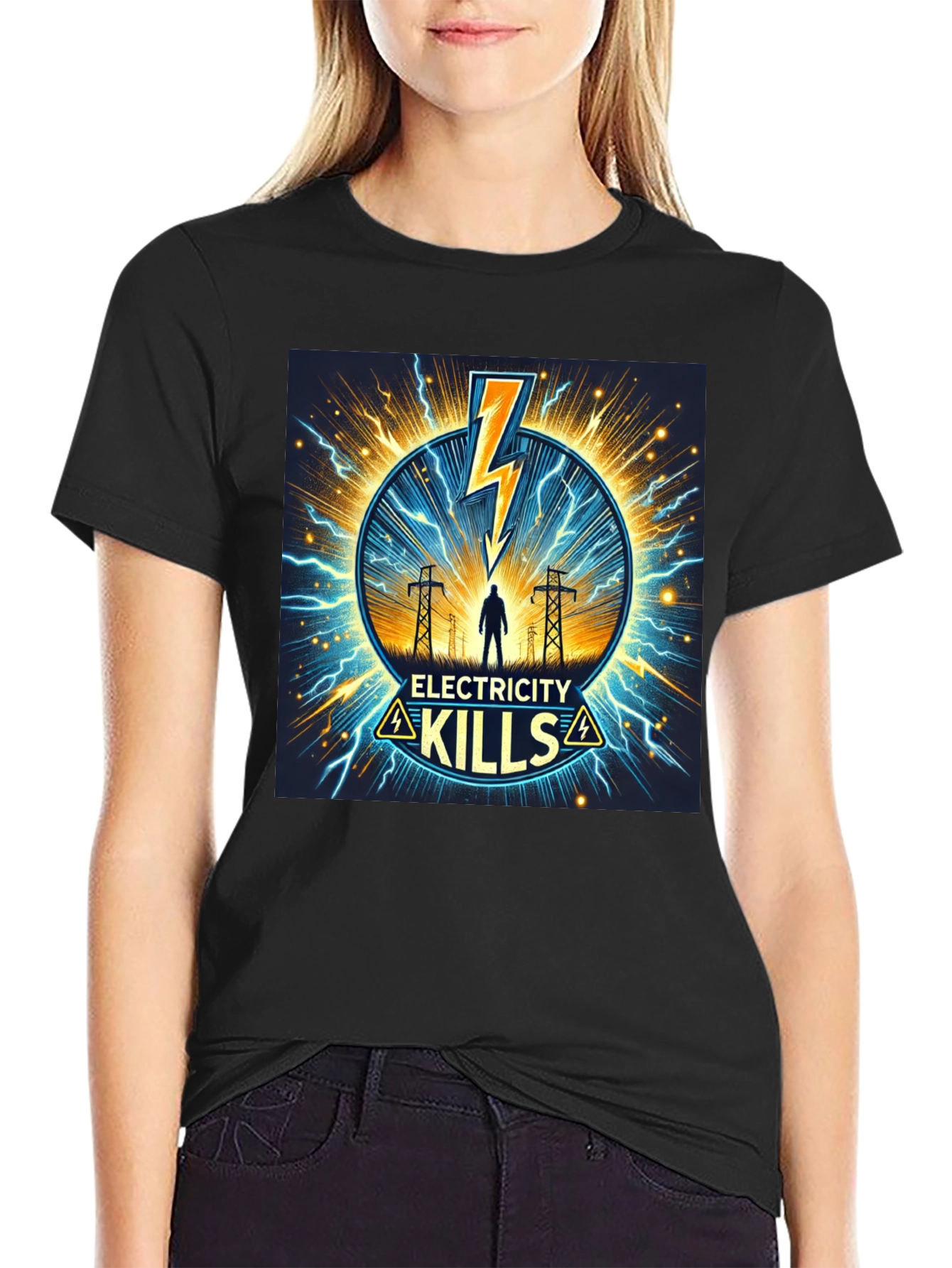 Electricity Kills Graphic T-Shirt