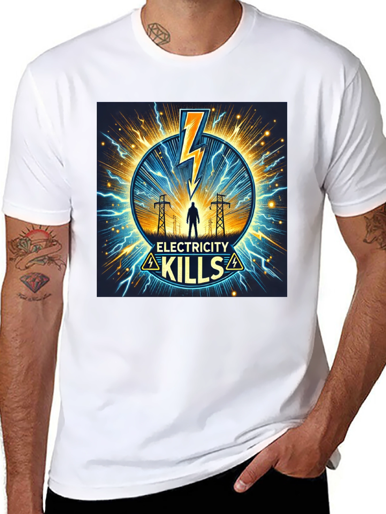 Electricity Kills Graphic T-Shirt
