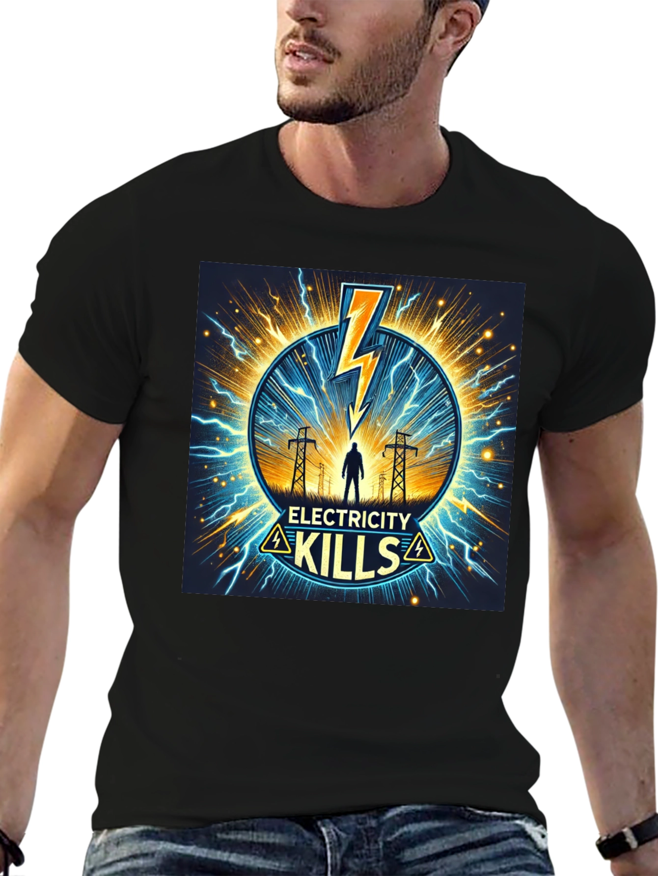 Electricity Kills Graphic T-Shirt