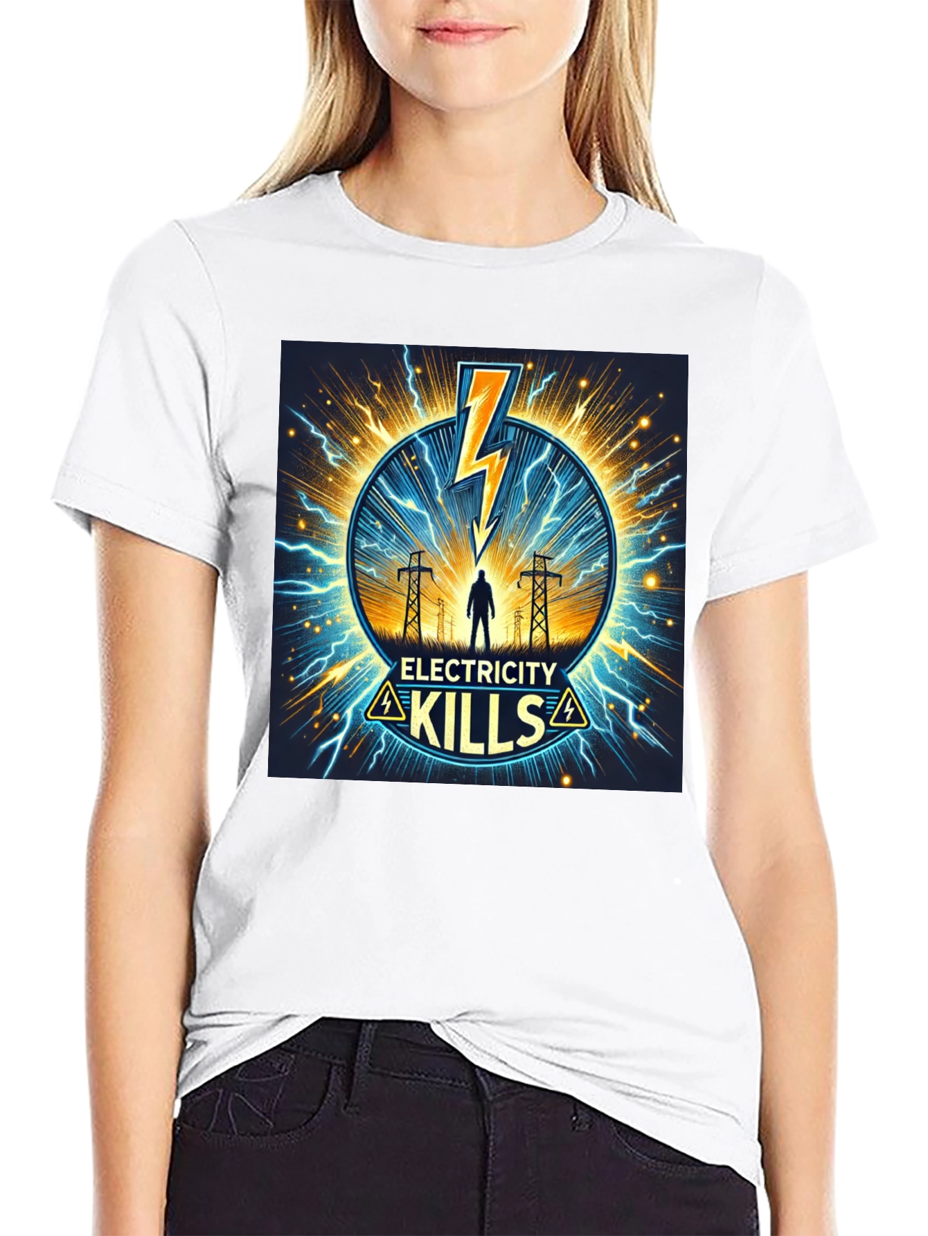 Electricity Kills Graphic T-Shirt