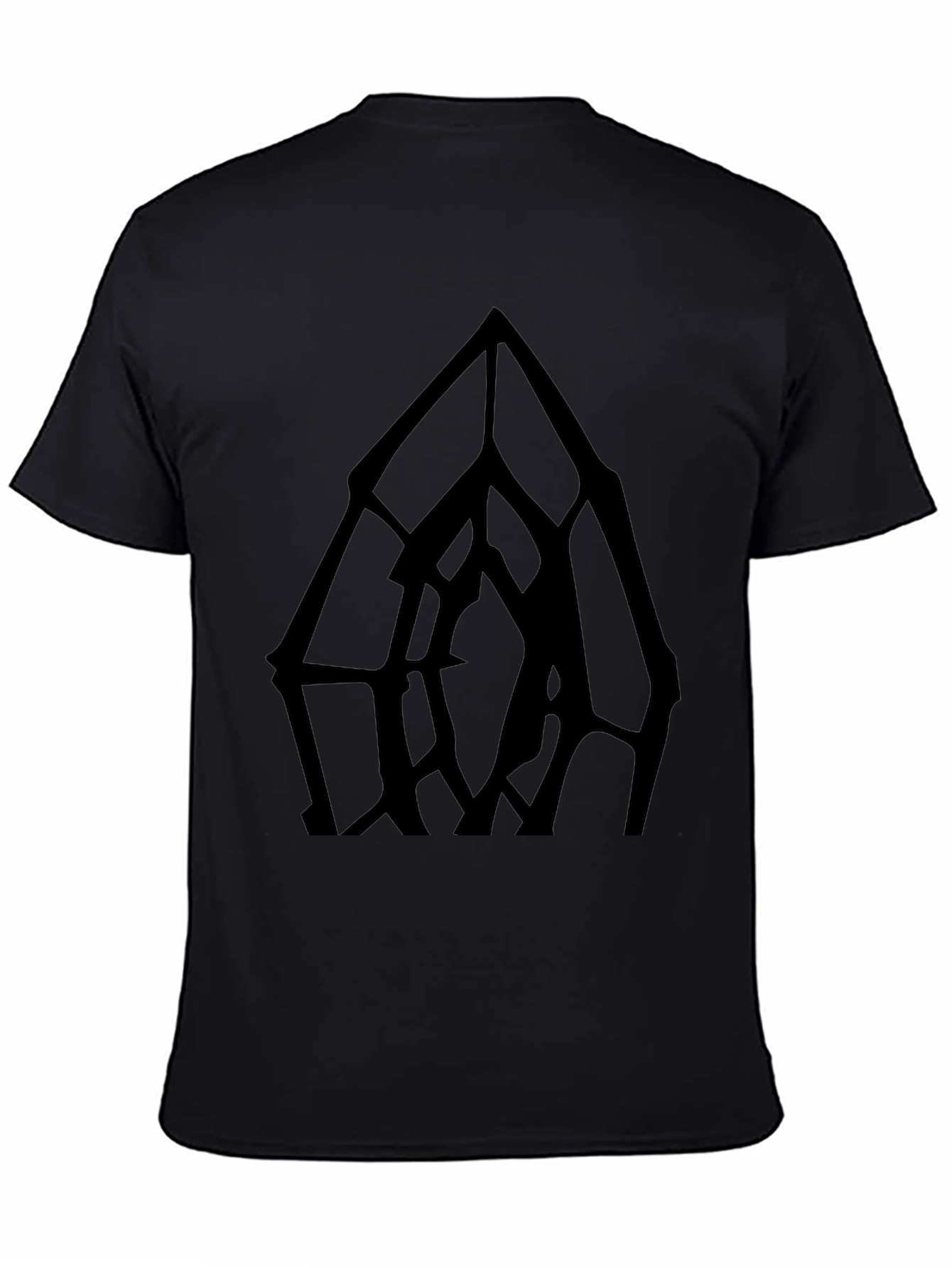 Abstract Geometric Black T-Shirt