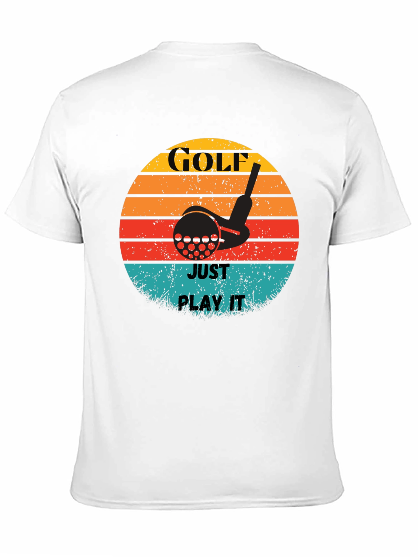 Golf Just Play It Retro Graphic Tee