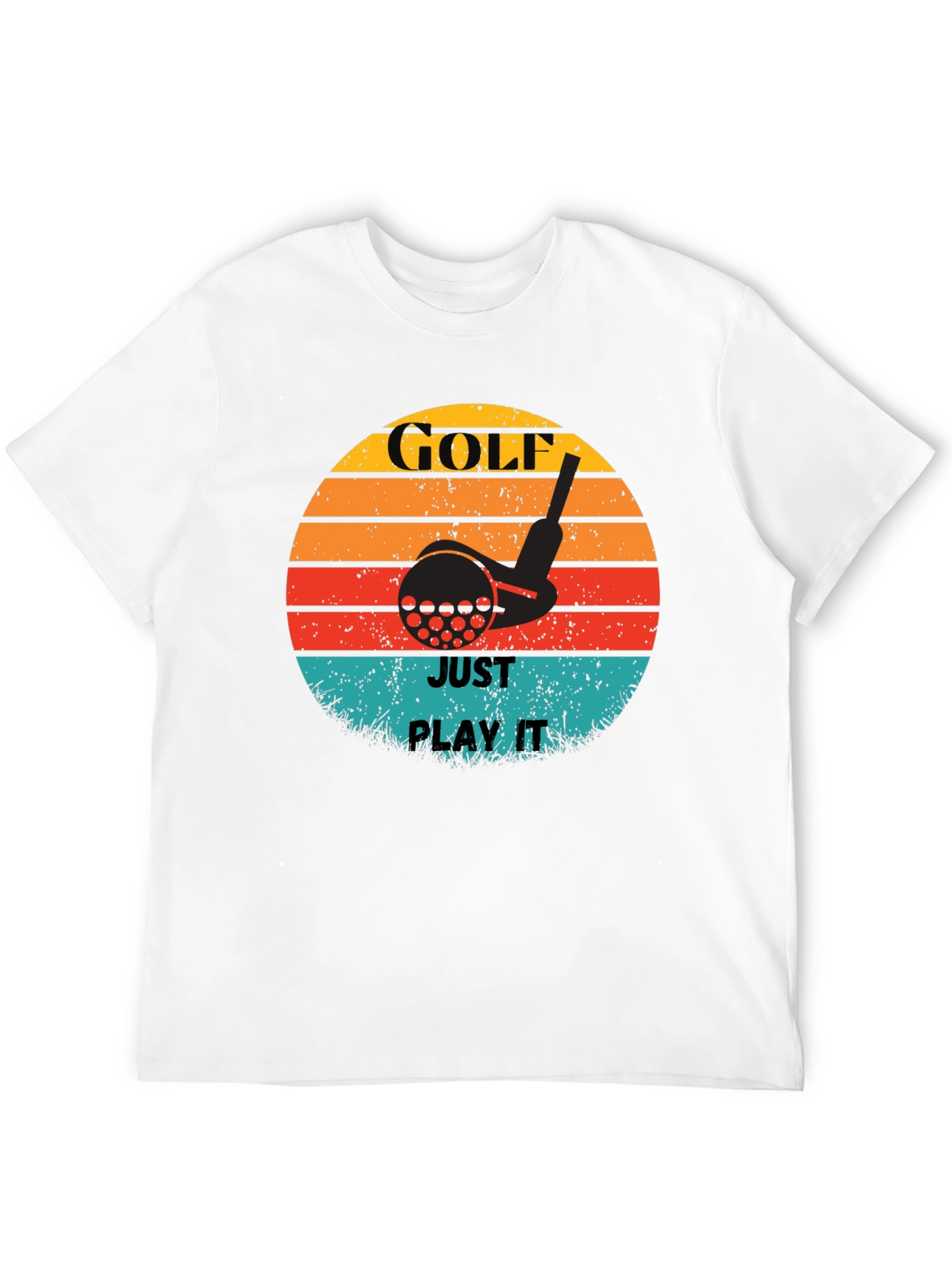Golf Just Play It Retro Graphic Tee
