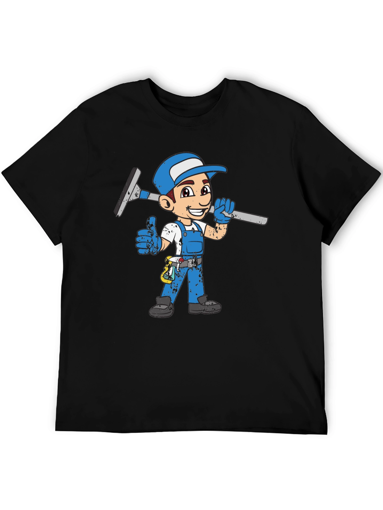 Cartoon Window Cleaner T-Shirt
