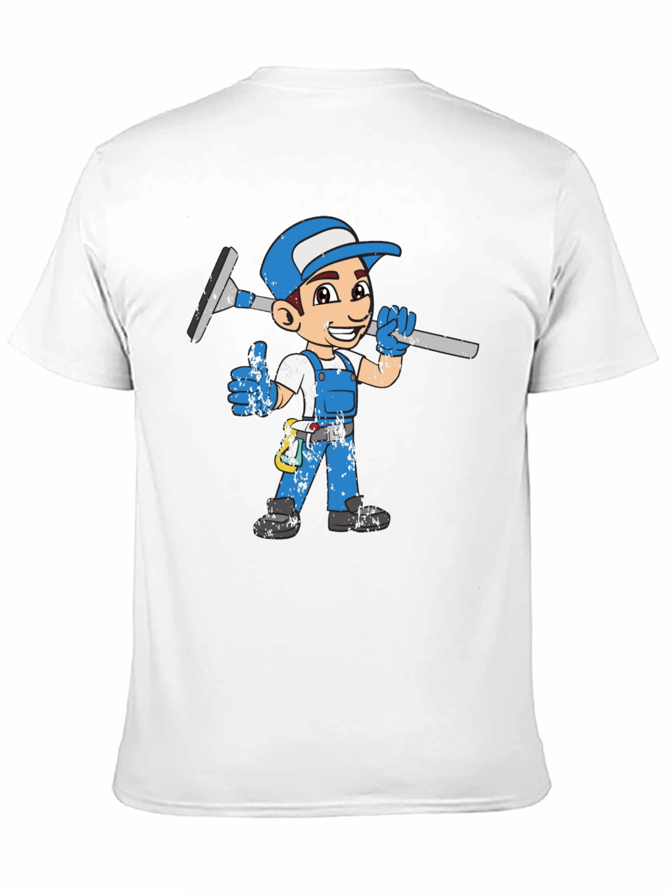 Cartoon Window Cleaner T-Shirt