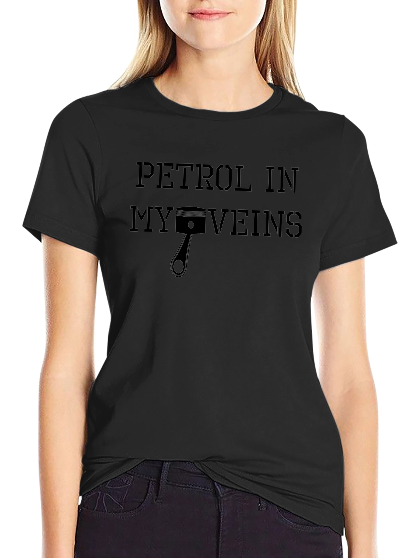 Petrol in My Veins T-Shirt - Automotive Enthusiast Tee