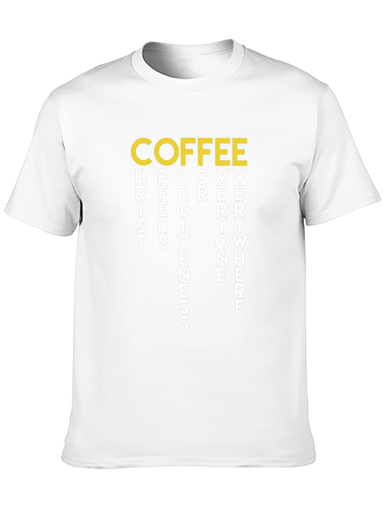 Coffee Christ Forgiveness T-Shirt - Unisex Crew Neck