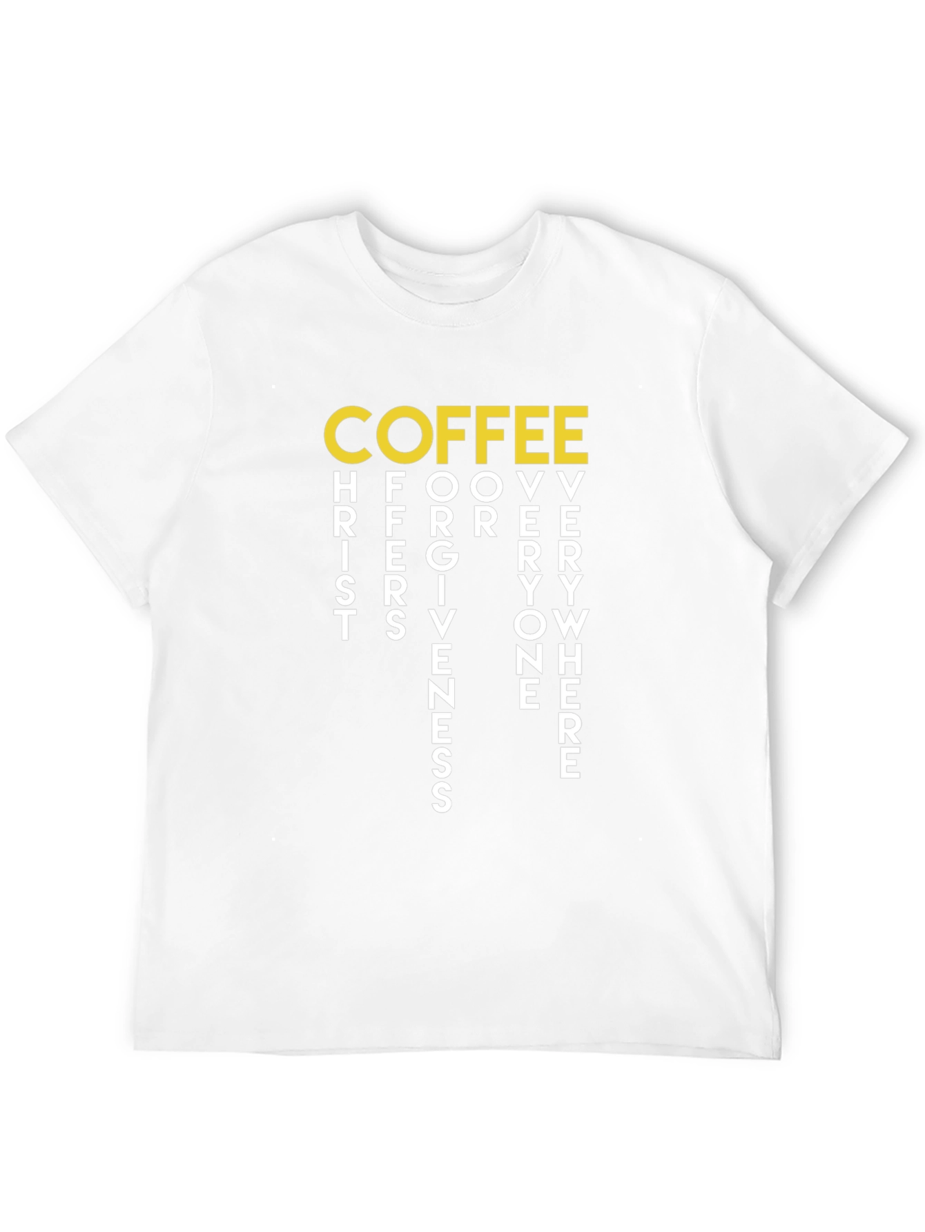 Coffee Christ Forgiveness T-Shirt - Unisex Crew Neck