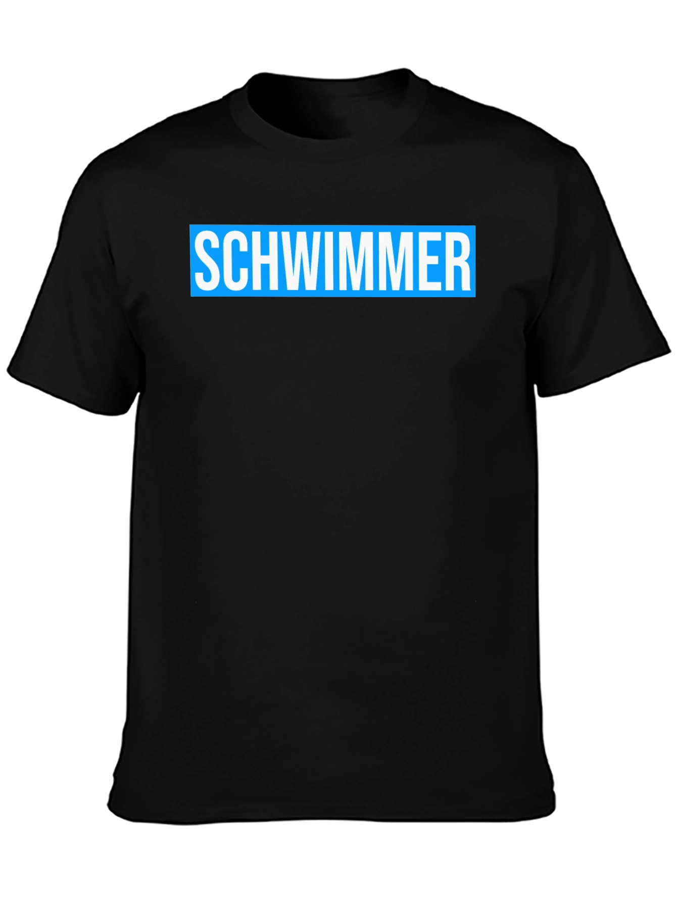 Schwimmer Graphic Tee - Black Cotton T-Shirt