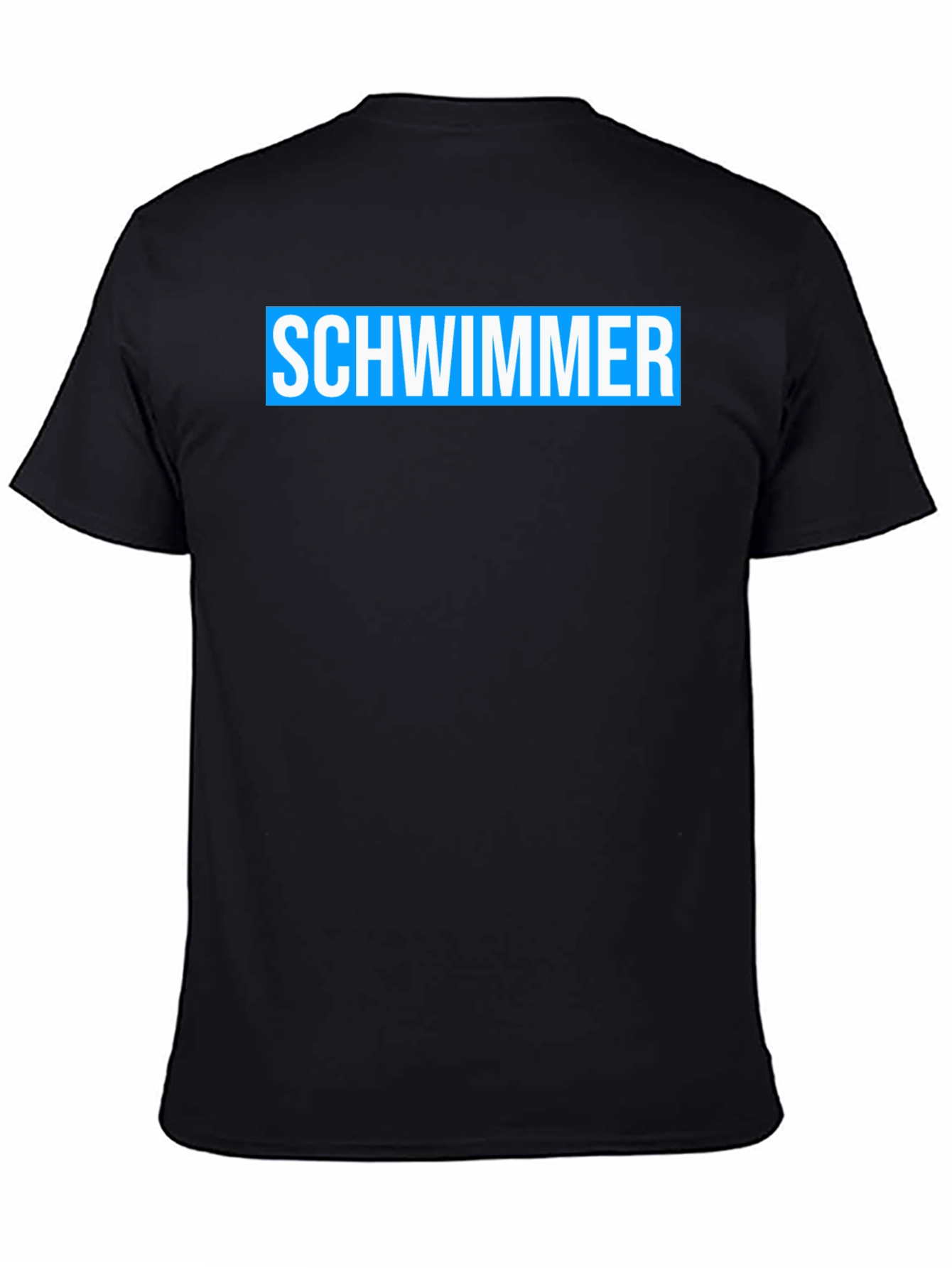 Schwimmer Graphic Tee - Black Cotton T-Shirt
