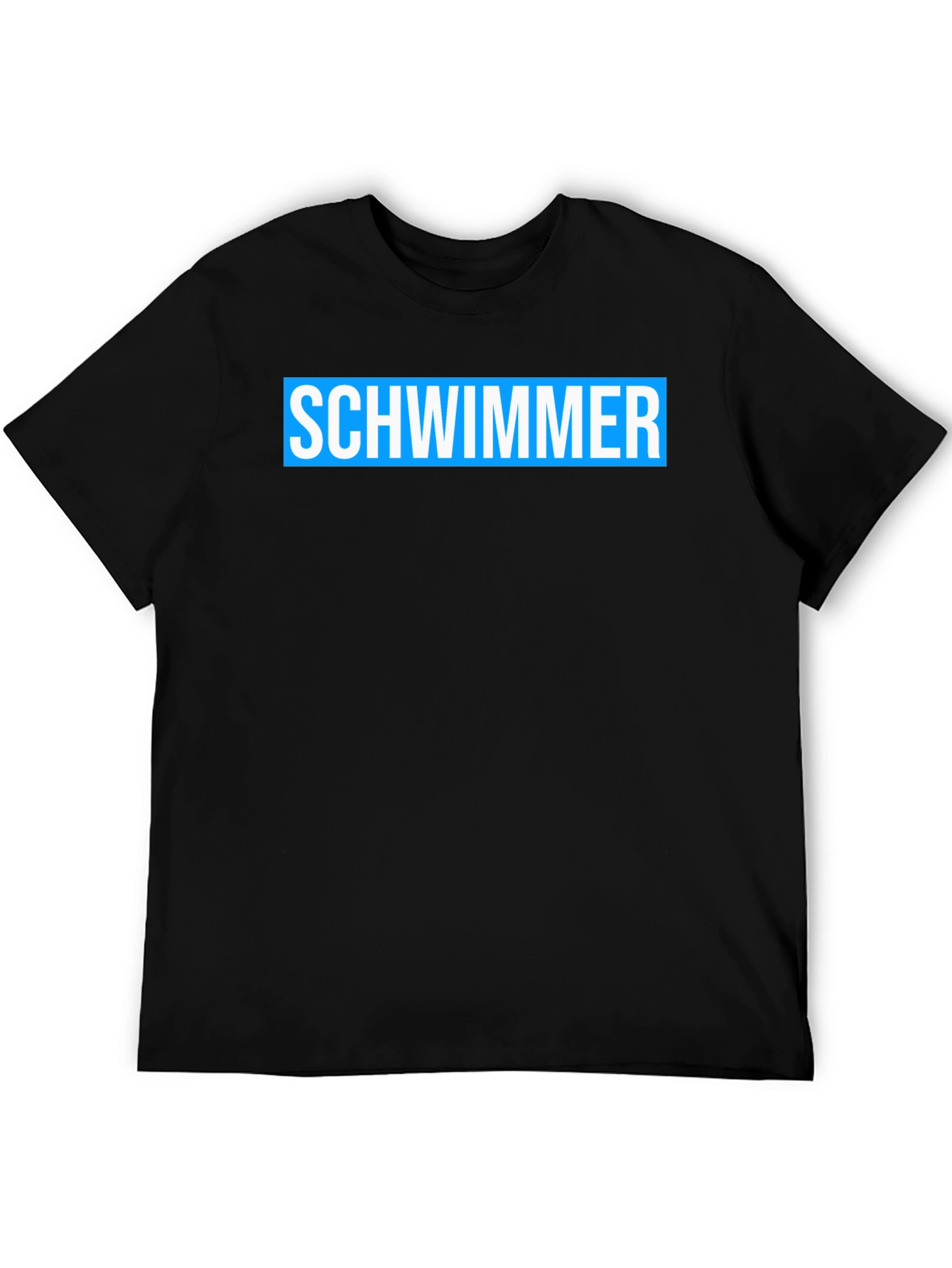 Schwimmer Graphic Tee - Black Cotton T-Shirt