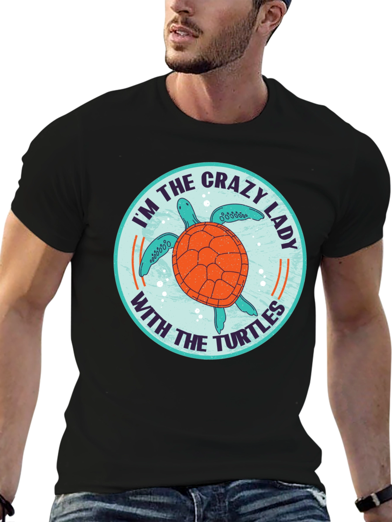 Crazy Lady With the Turtles T-Shirt