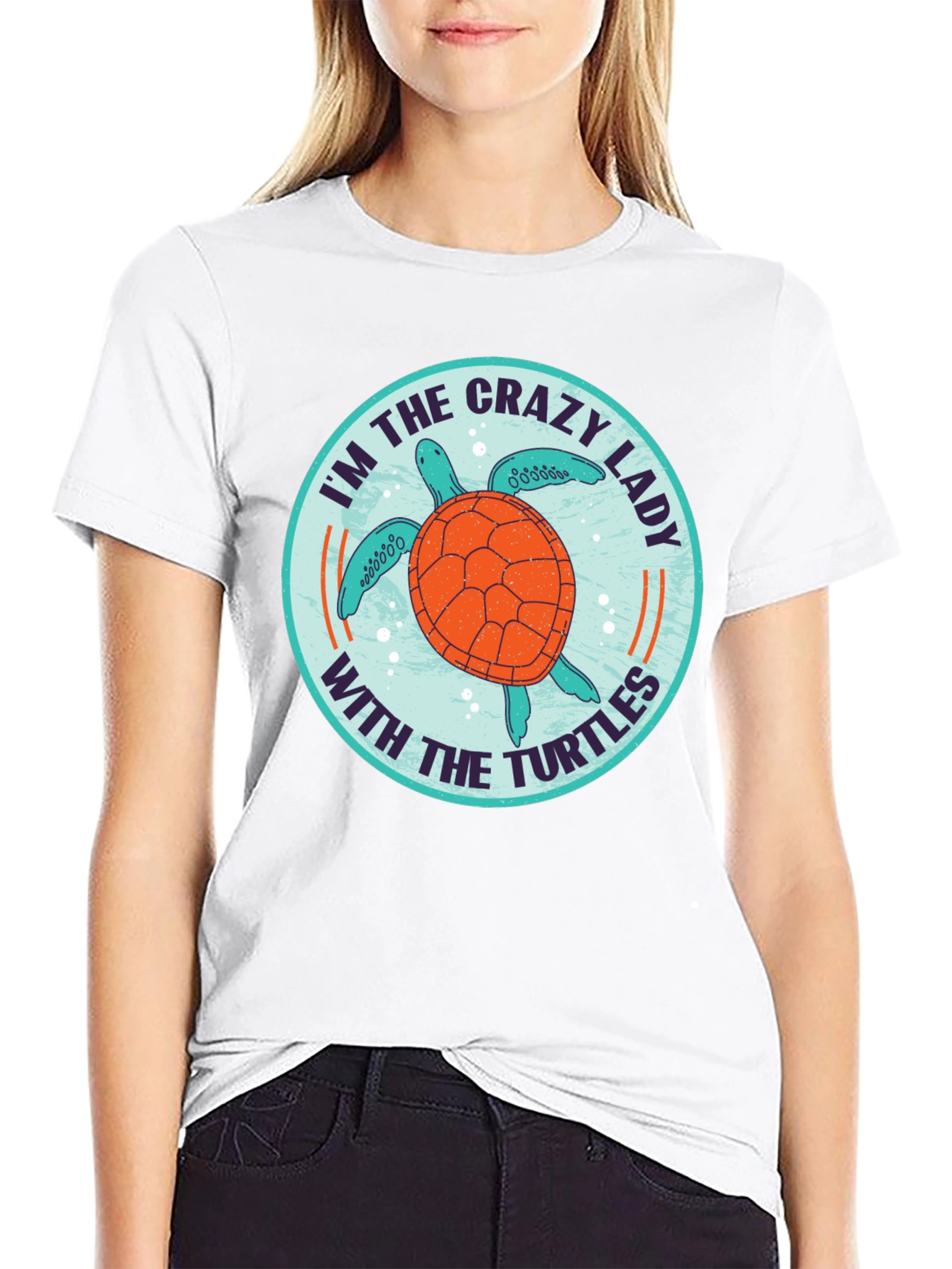 Crazy Lady With the Turtles T-Shirt