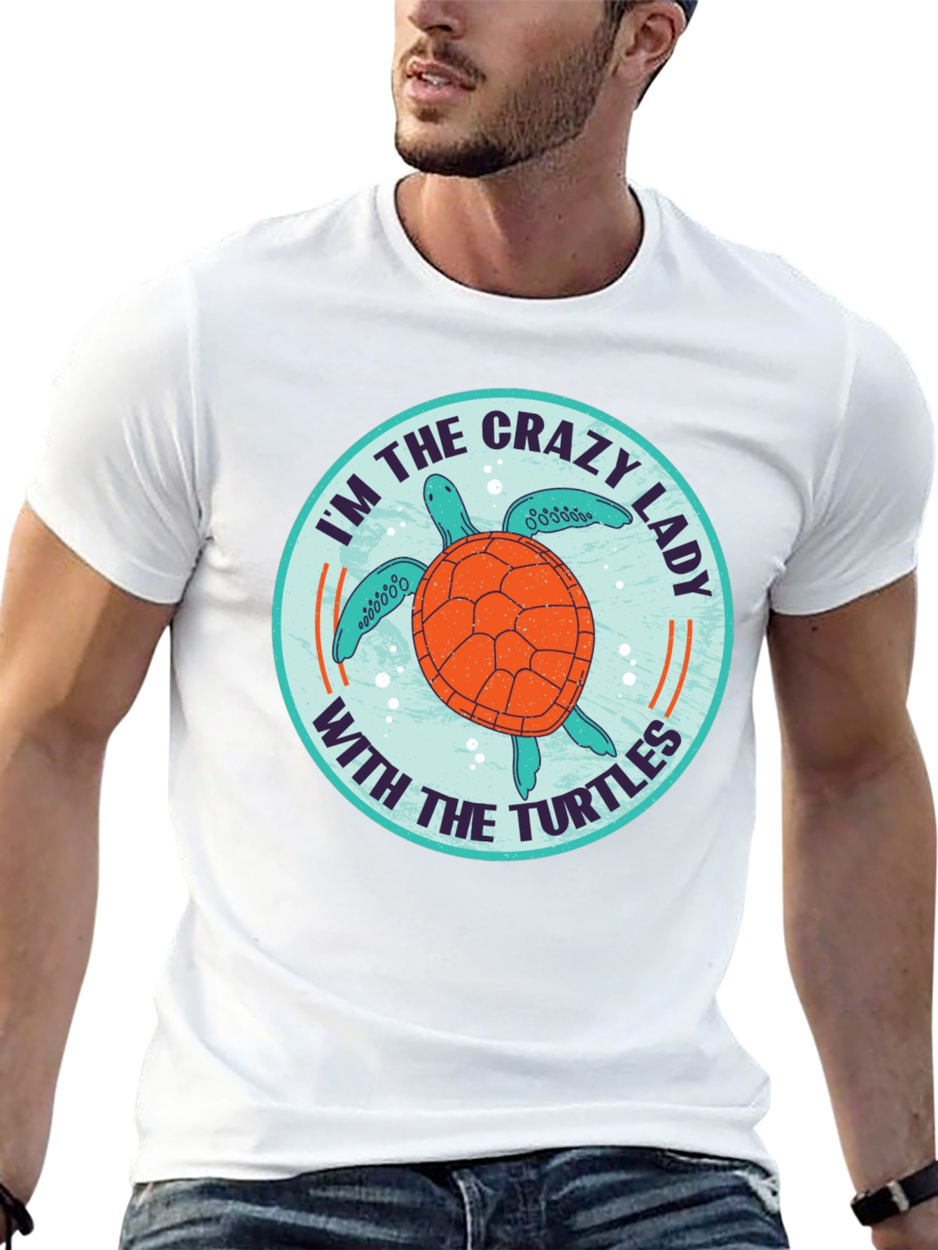 Crazy Lady With the Turtles T-Shirt