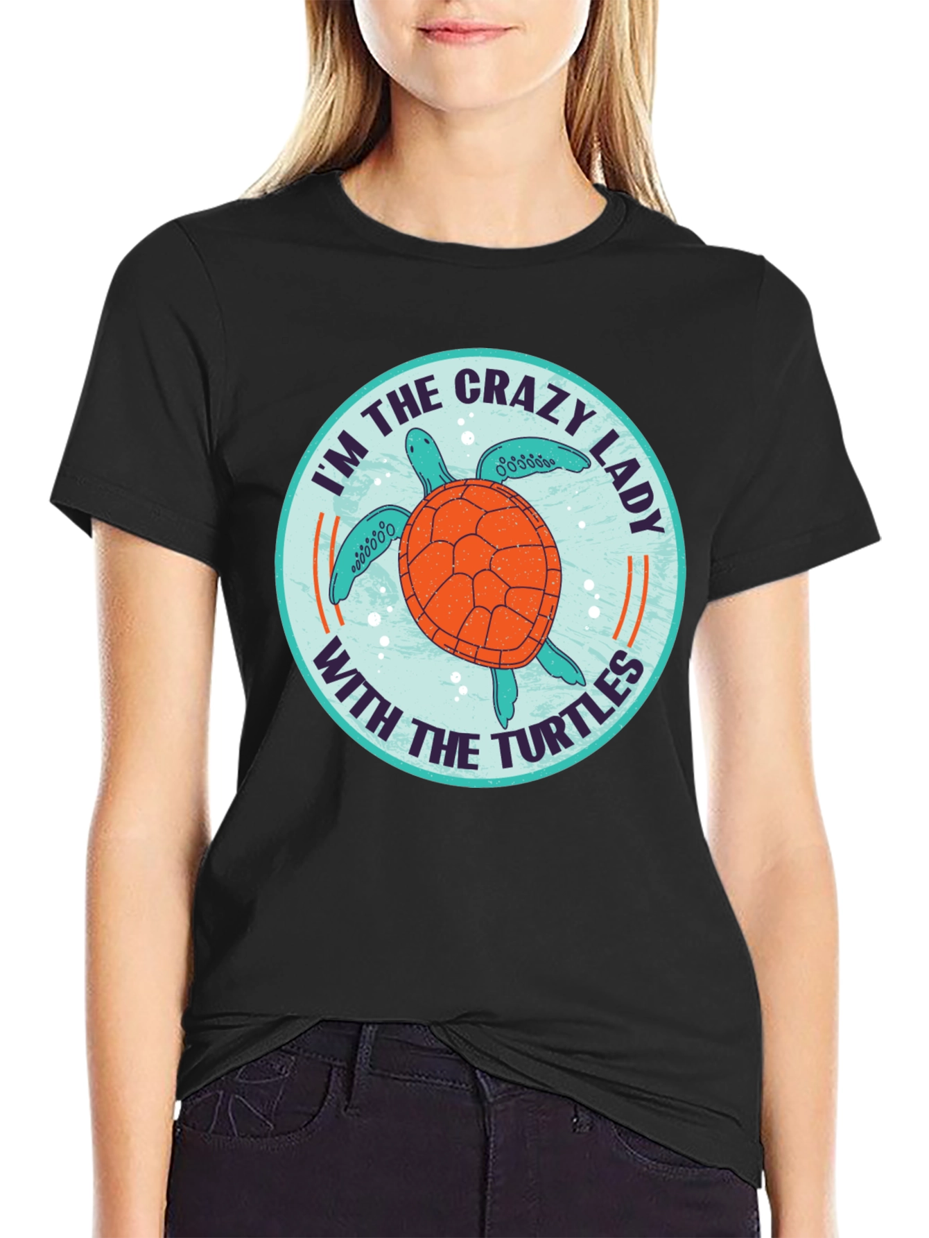 Crazy Lady With the Turtles T-Shirt