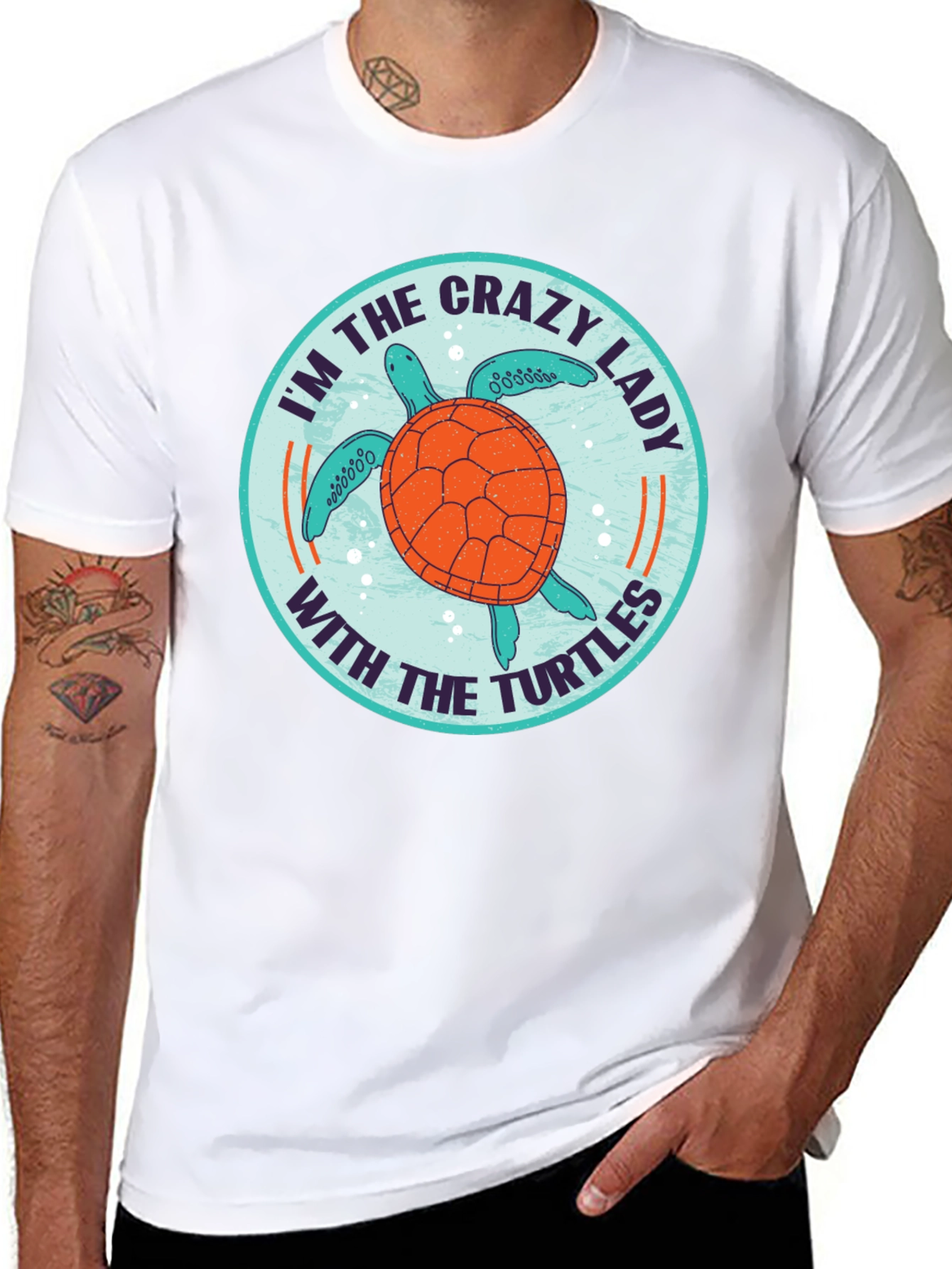 Crazy Lady With the Turtles T-Shirt