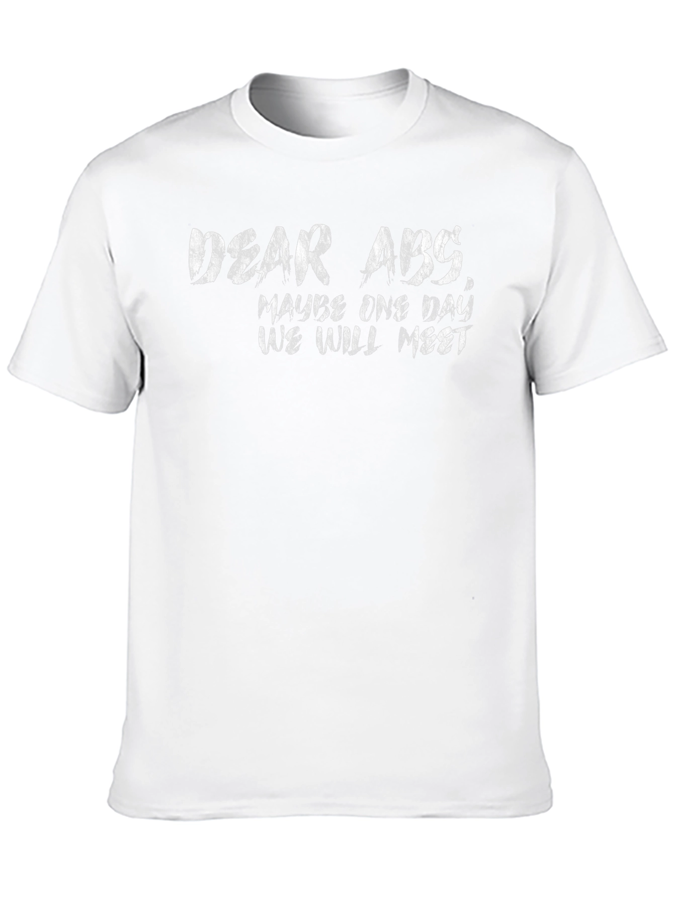 Dear Abs Funny Graphic T-Shirt - Black