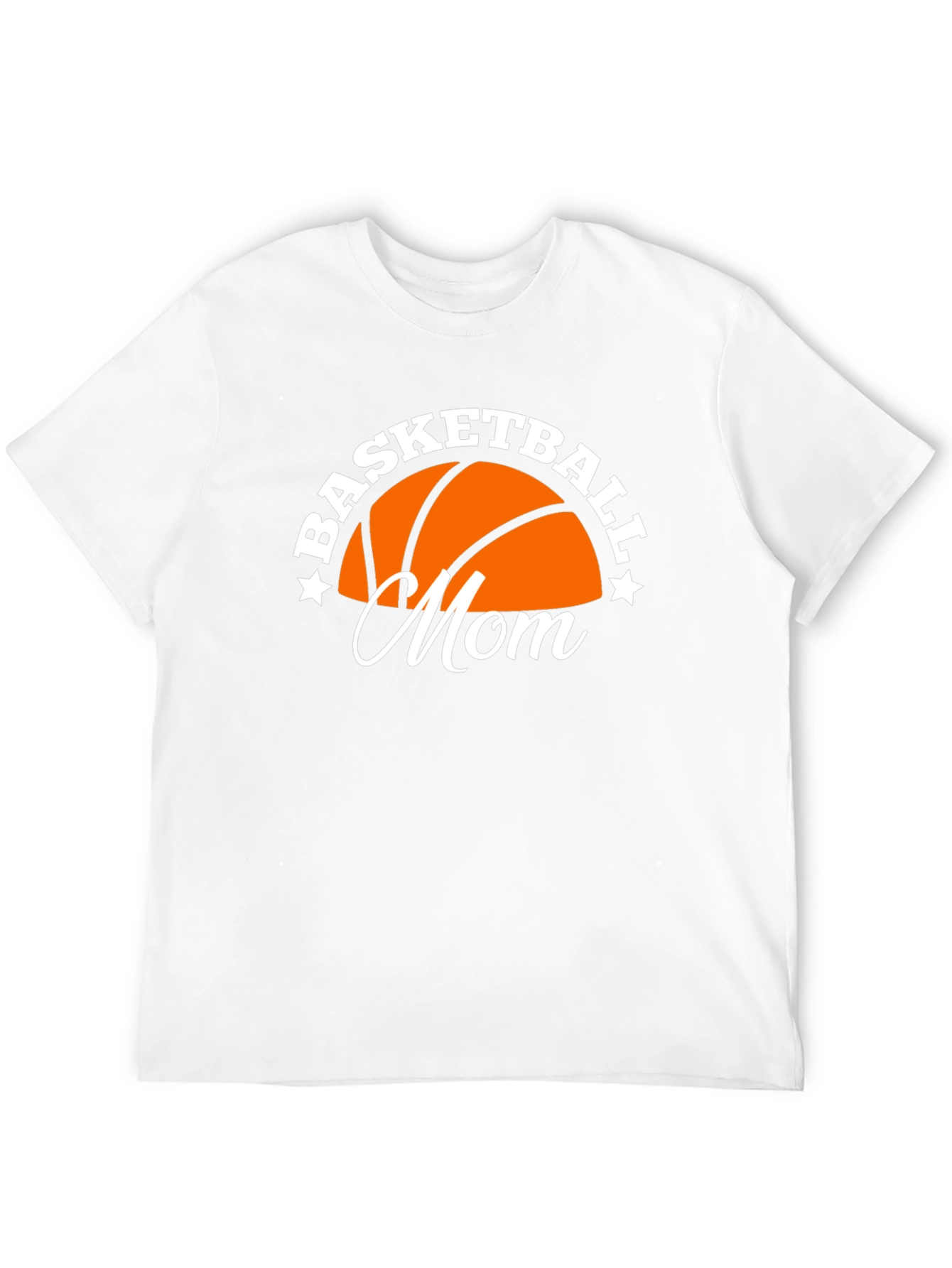 Basketball Mom Graphic Tee - Black Cotton Blend Shirt