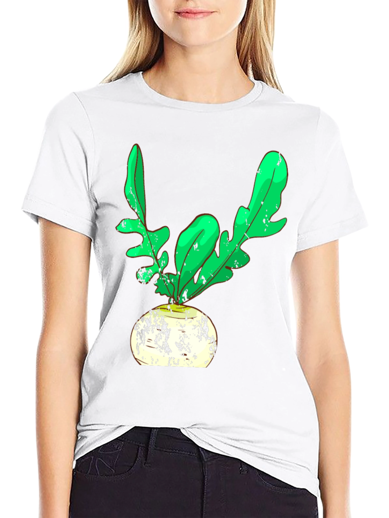Radish Graphic Tee - Cool Vegetable Shirt